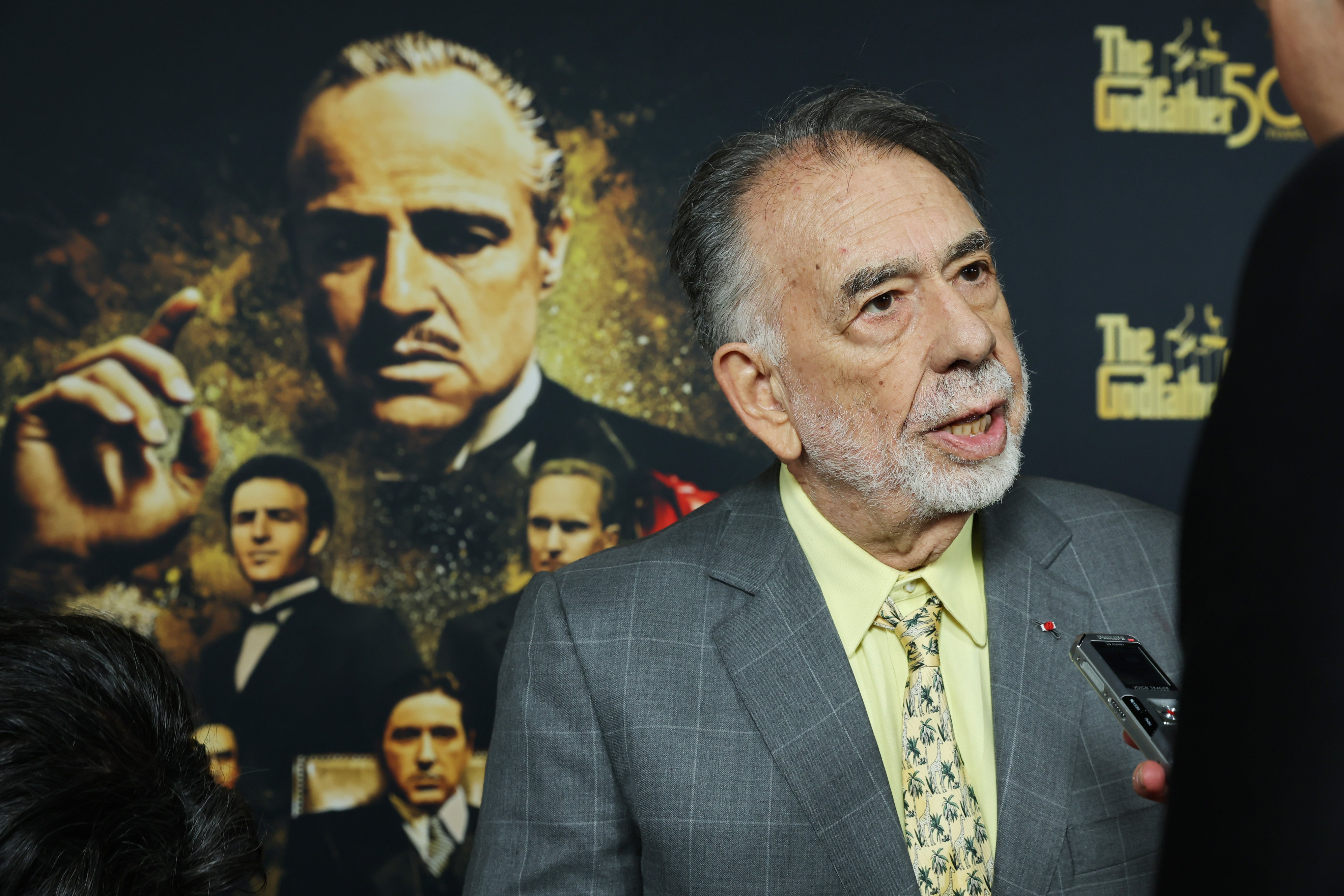 Franics Ford Coppola attends a screening for the 50th anniversary of The Godfather.