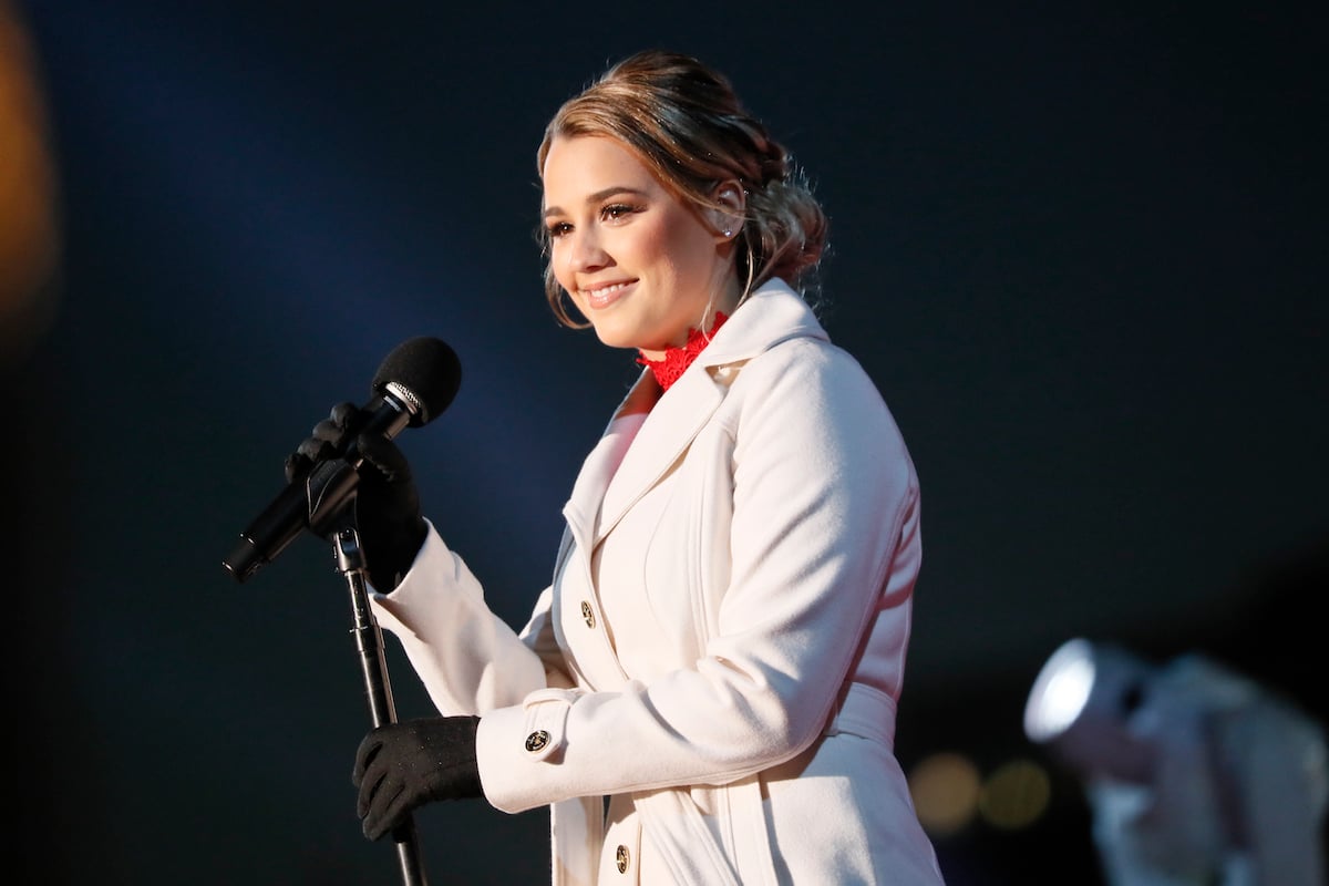 Gabby Barrett performs at the 96th annual National Christmas Tree Lighting in Washington, DC