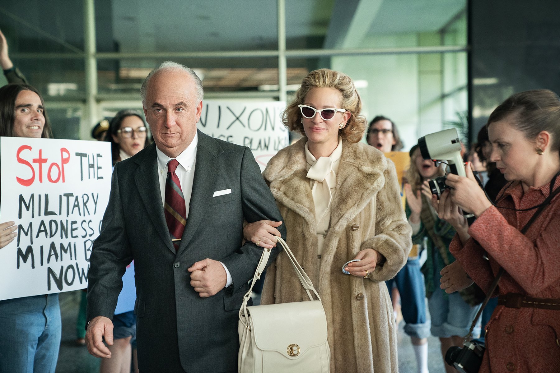 'Gaslit' stars Julia Roberts as Martha Mitchell, the first whistleblower in the Watergate scandal.