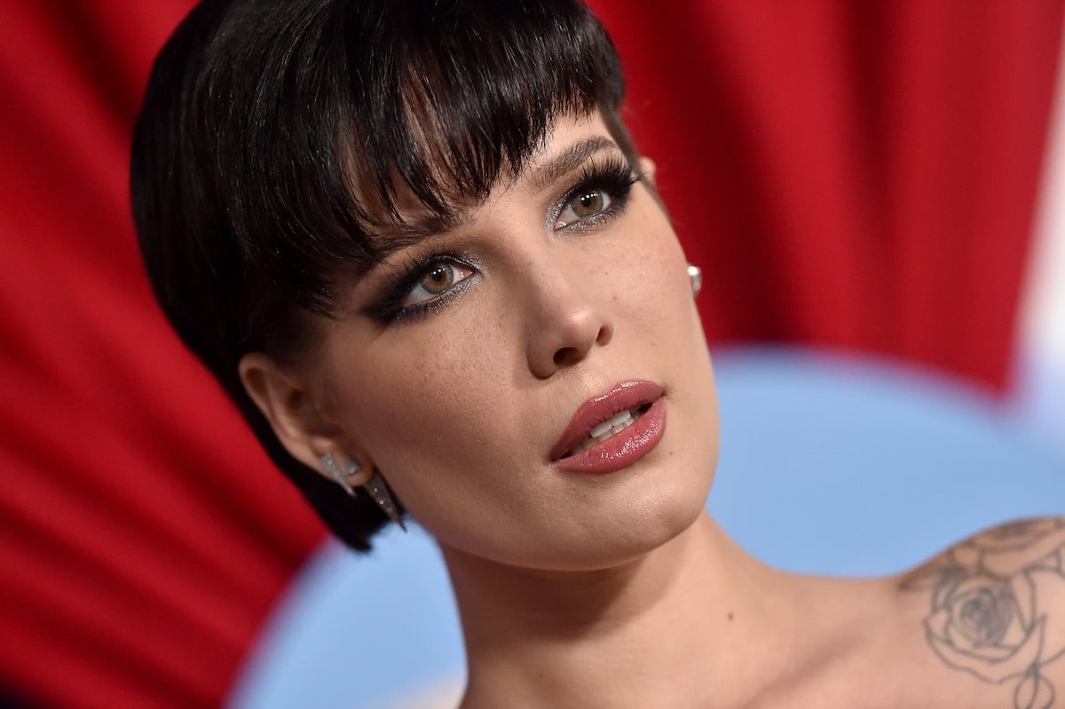 Halsey poses at an event.