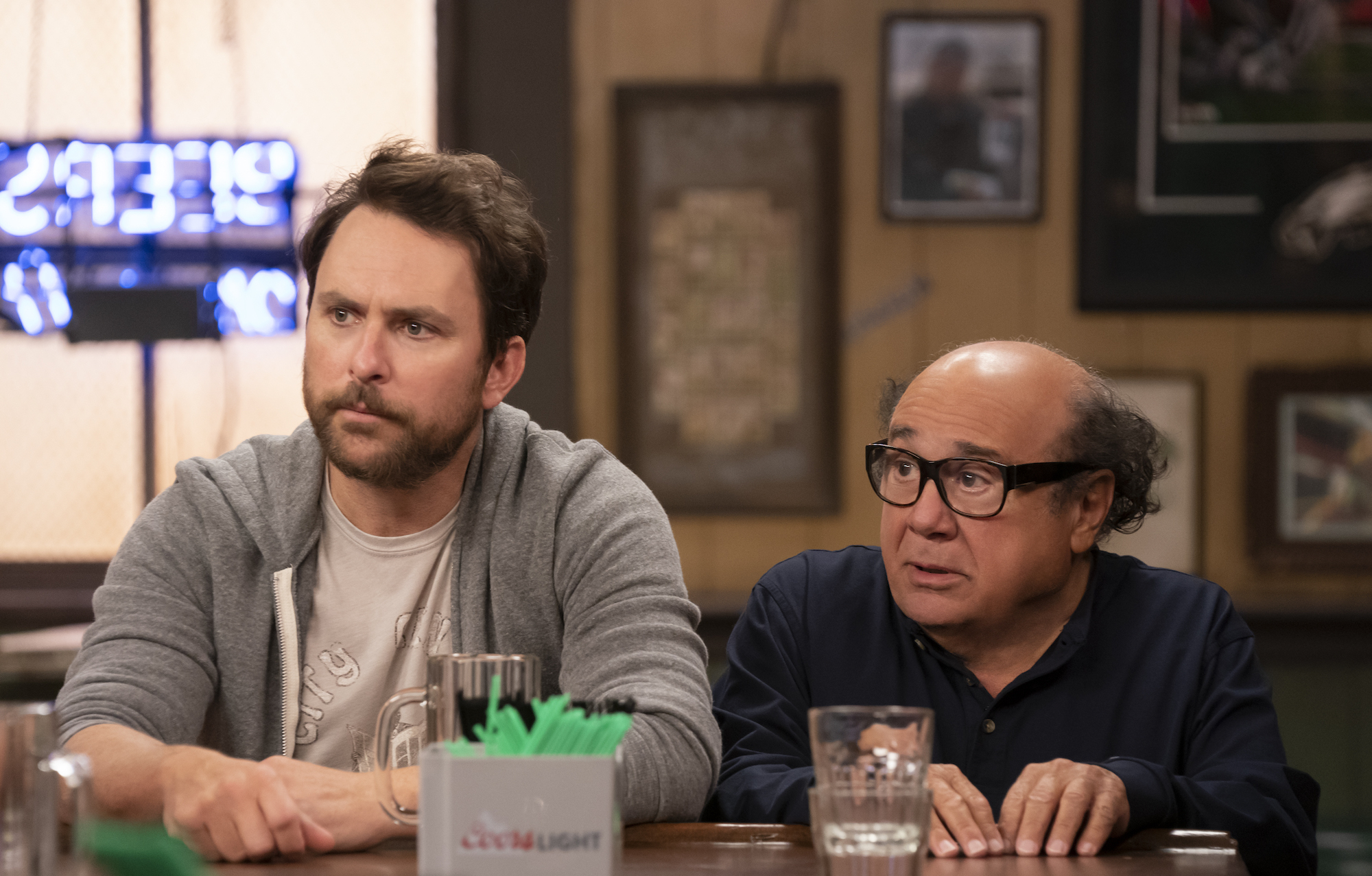 'It's Always Sunny in Philadelphia' Season 15: Charlie Day and Danny DeVito sit at the bar
