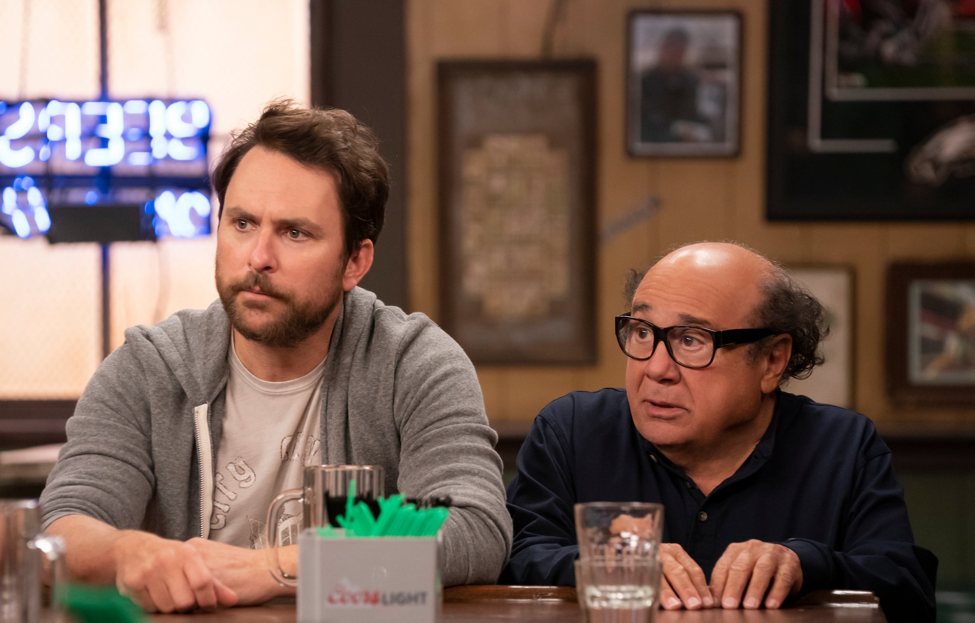'It's Always Sunny in Philadelphia' Season 15: Charlie Day and Danny DeVito sit at the bar