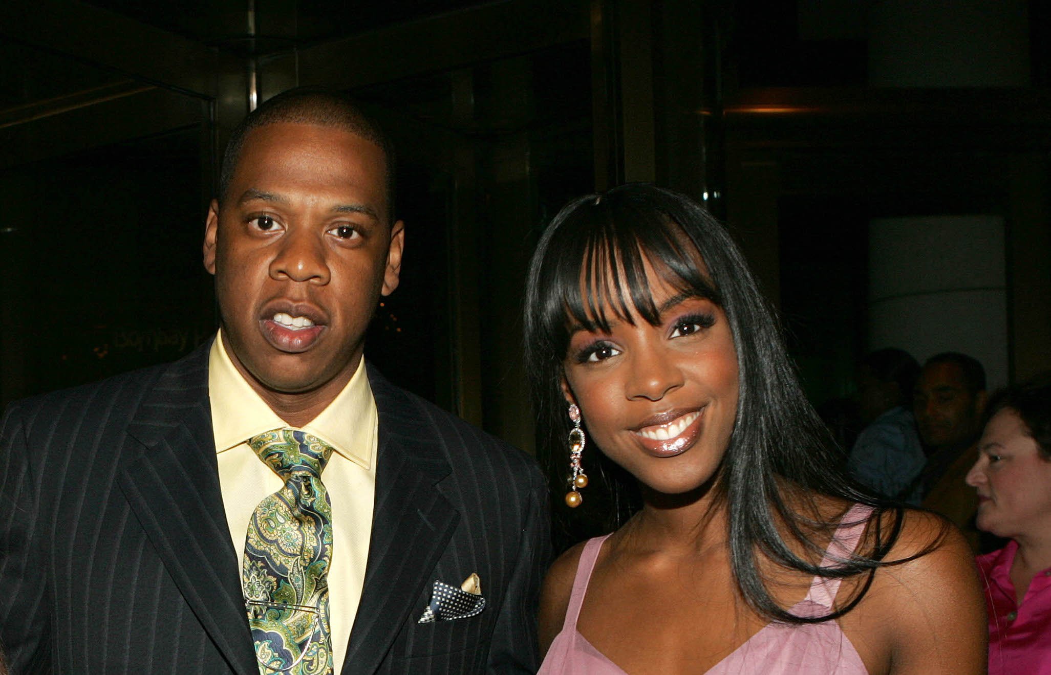 Jay-Z and Kelly Rowland posing together