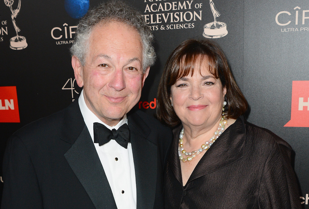 Jeffrey Garten and Ina Garten pose for photos walking the red carpet at the 2013 Daytime Emmy Awards