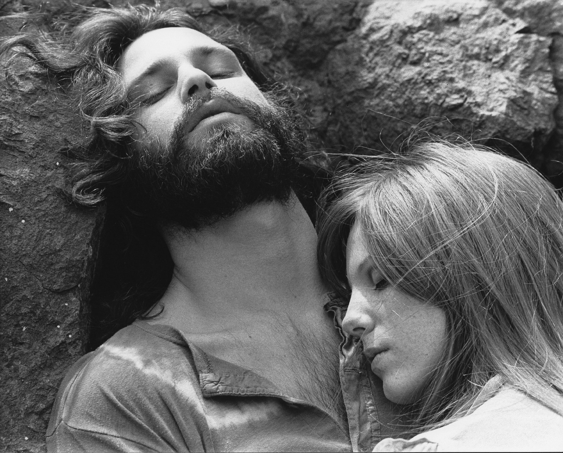 Jim Morrison of The Doors is pictured with Pamela Courson in a file photo