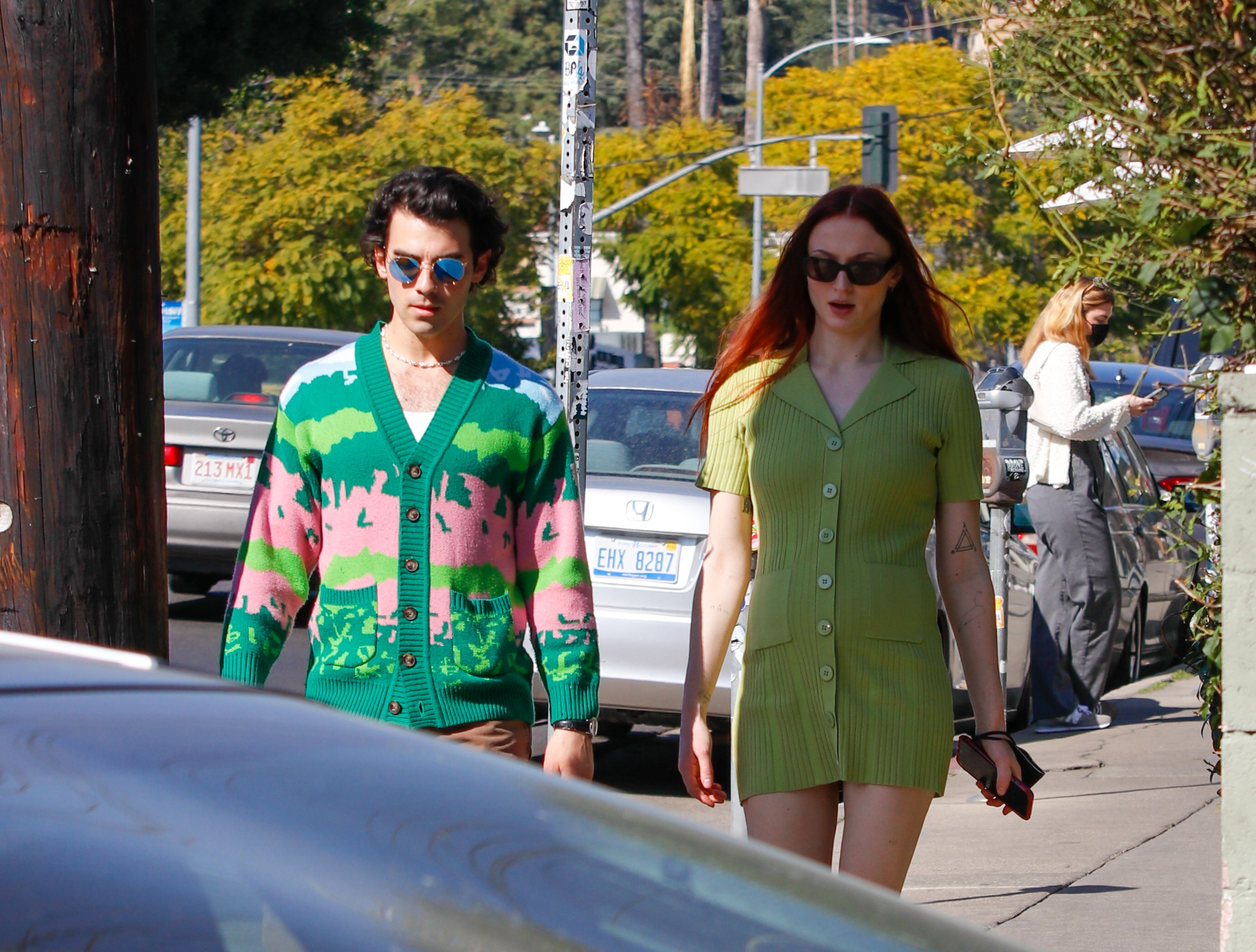 Jonas Brothers star Joe Jonas and Game of Thrones actor Sophie Turner take a walk together soon after the announcement of their second baby.