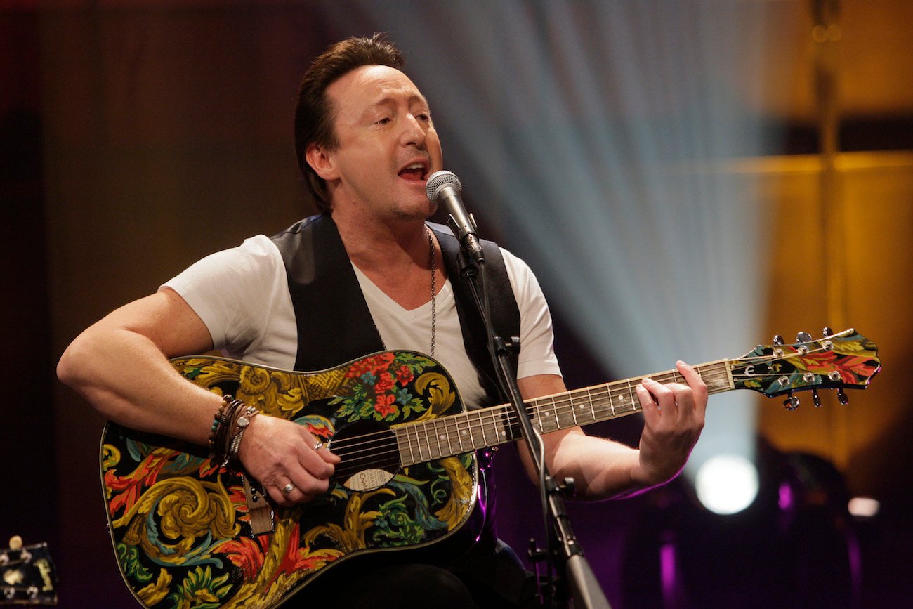 Julian Lennon performing on 'The Tonight Show with Jay Leno' in 2013.