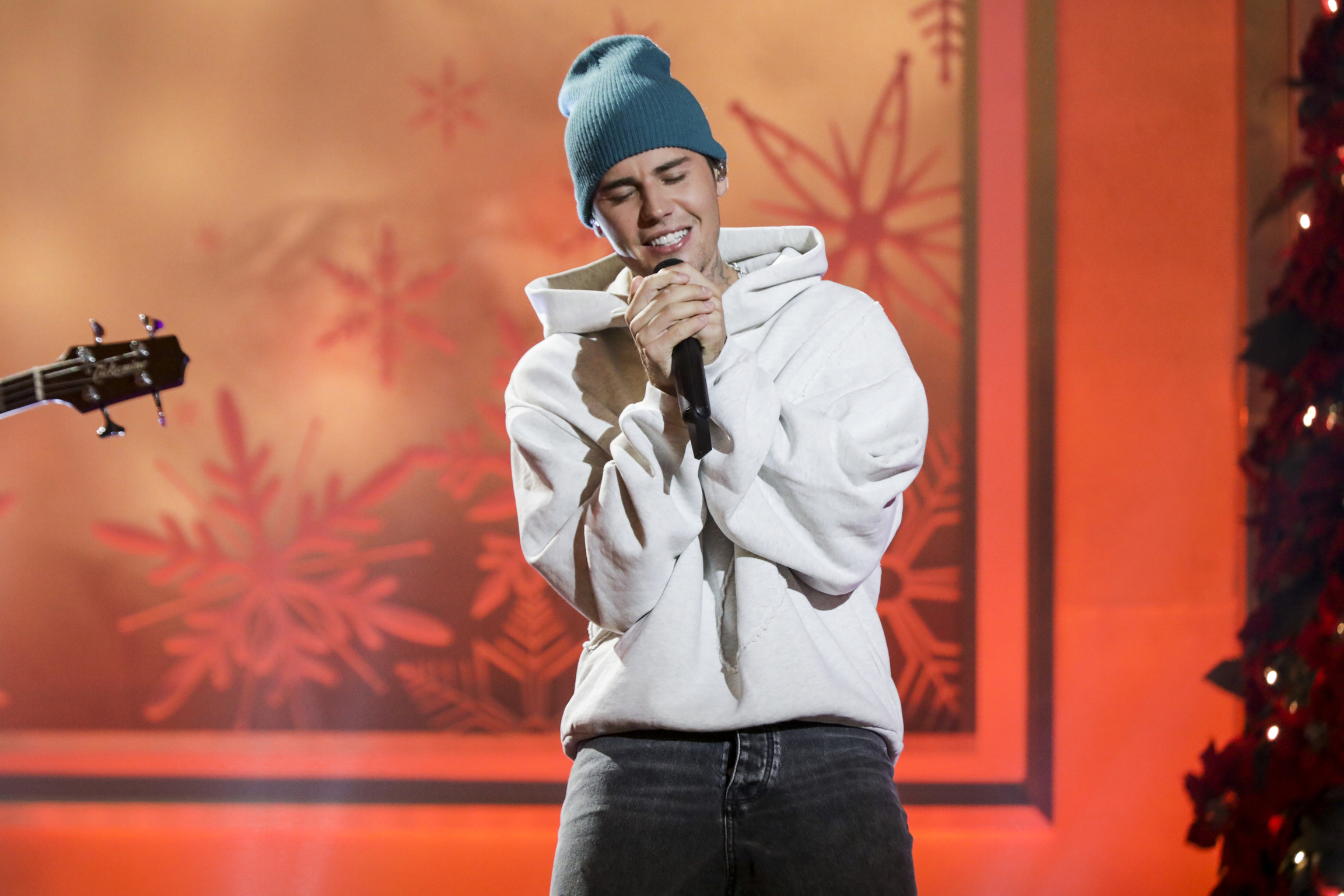 Justin Bieber performs on CBS' the '23rd Annual A Home For The Holidays At The Grove'