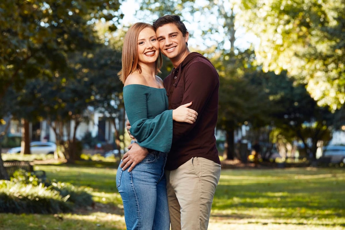 Kara and Guillermo pose together in Richmond, Virginia, for 90 Day Fiancé, season 9.