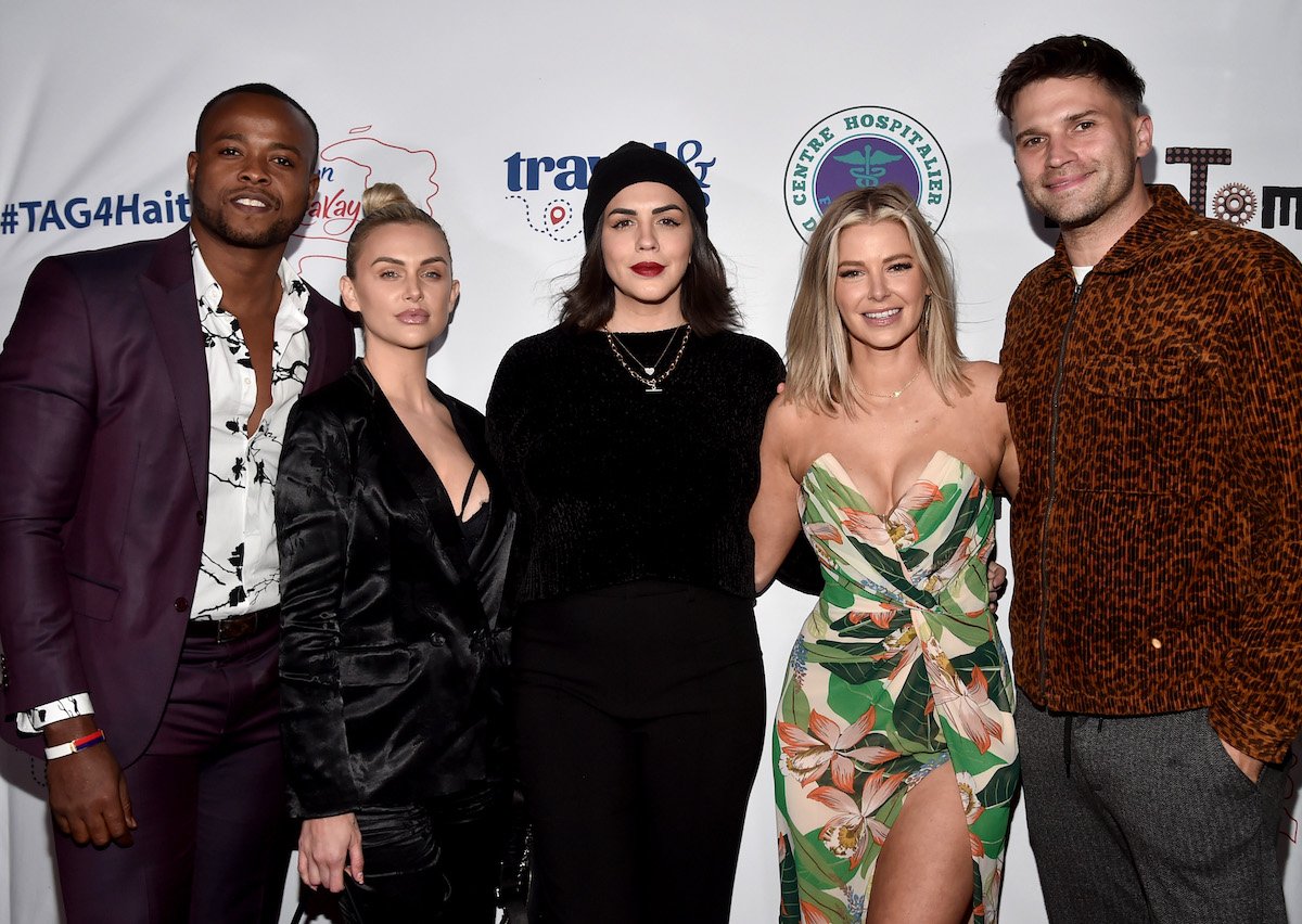 Richardson Chery, Lala Kent, Katie Maloney, Ariana Madix, and Tom Schwartz attend a fundraiser at Tom Tom
