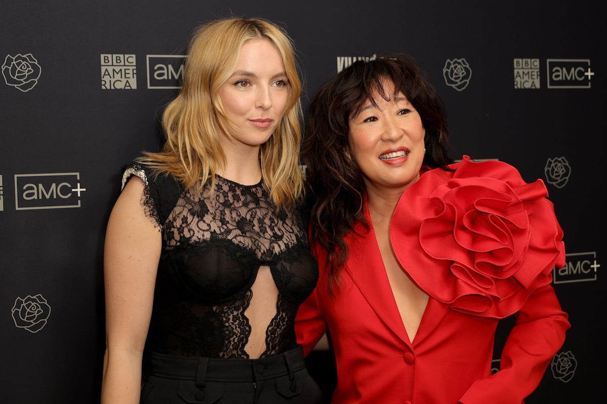 Jodie Comer and Sandra Oh smile for cameras at BBC America's 'Killing Eve' Season Four photo call