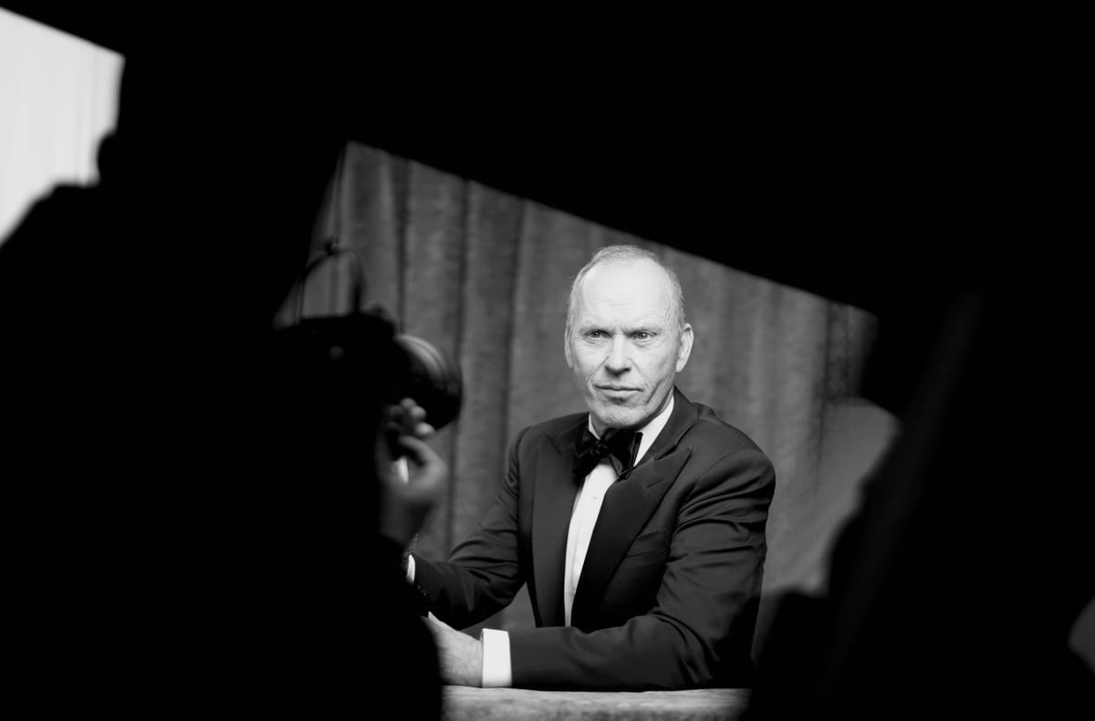 'Morbius' villain Michael Keaton poses for the award for Outstanding Performance by a Male Actor in a Television Movie or Limited Series for "Dopesick" during the 28th Screen Actors Guild Awards