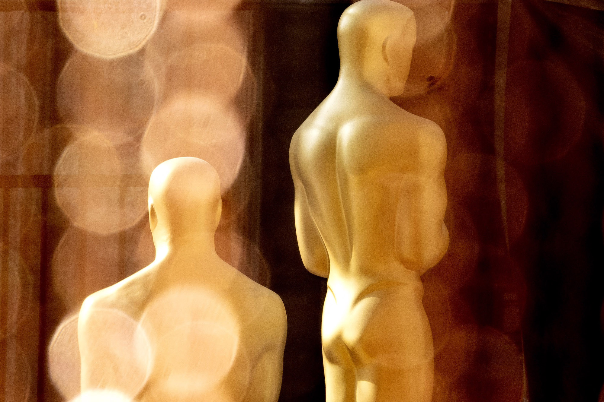 Oscars statues at the Dolby Theater