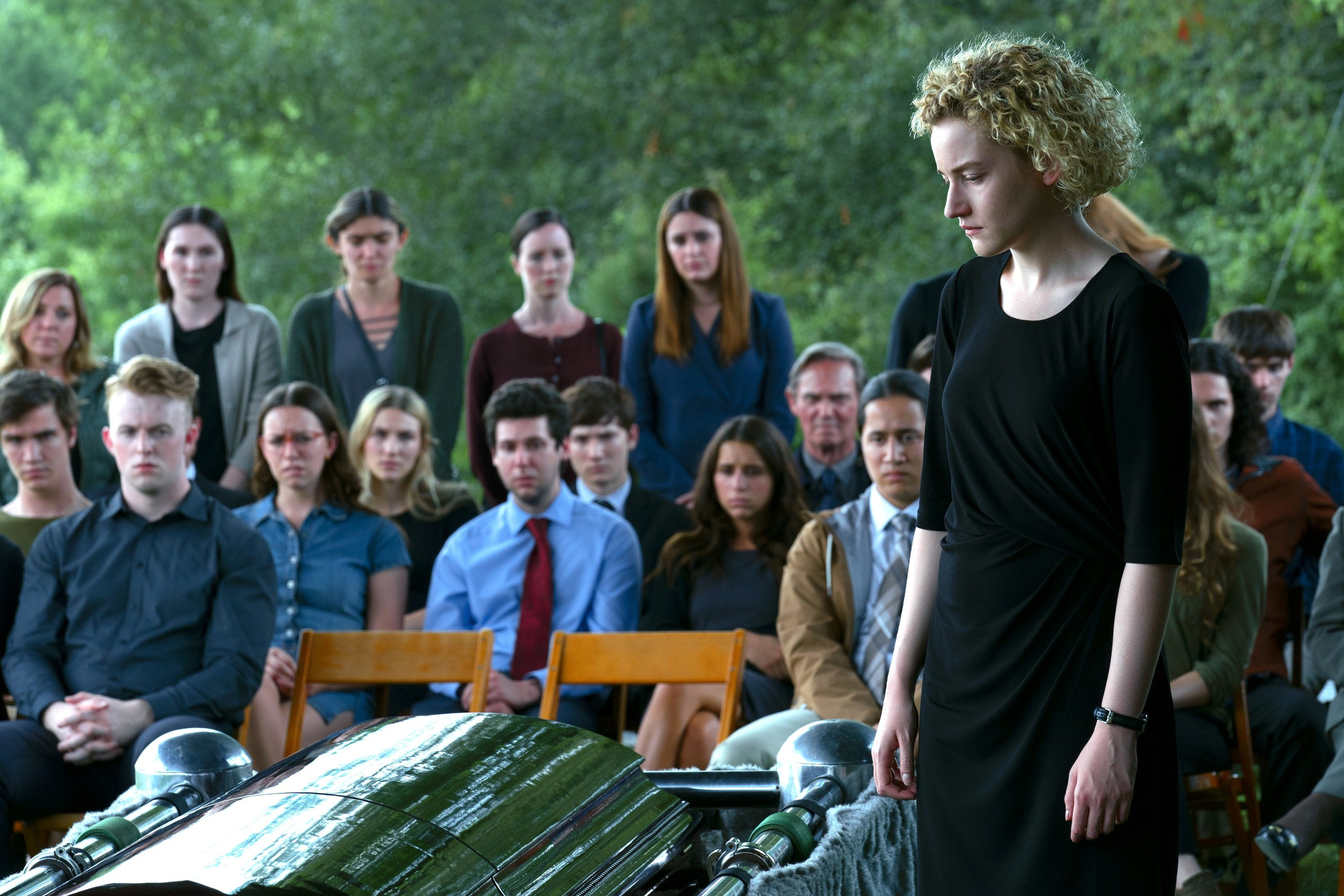 'Ozark' Season 4 Part 2 Julia Garner stands over a coffin as Ruth Langmore