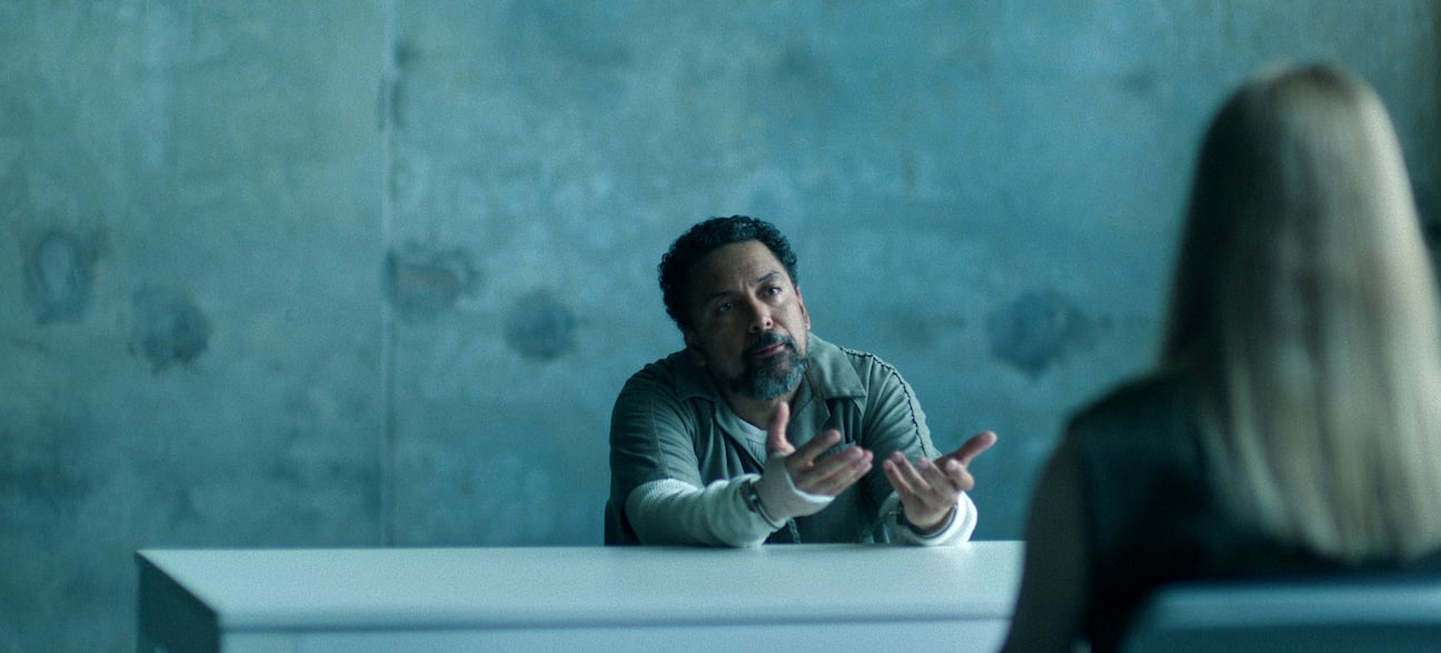 Omar Navarro talking to Wendy Byrde in jail in 'Ozark' Season 4 Part 2