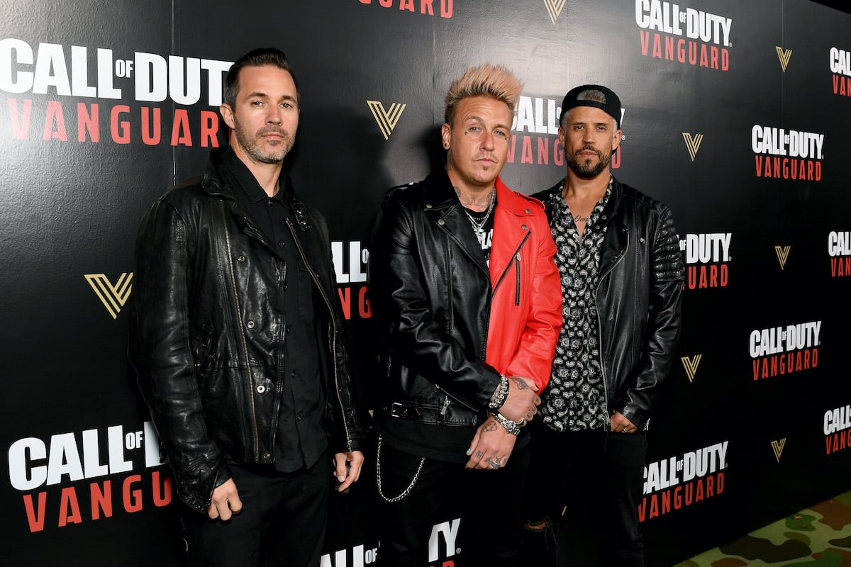 Papa Roach members Jerry Horton, Jacoby Shaddix and Tobin Esperance