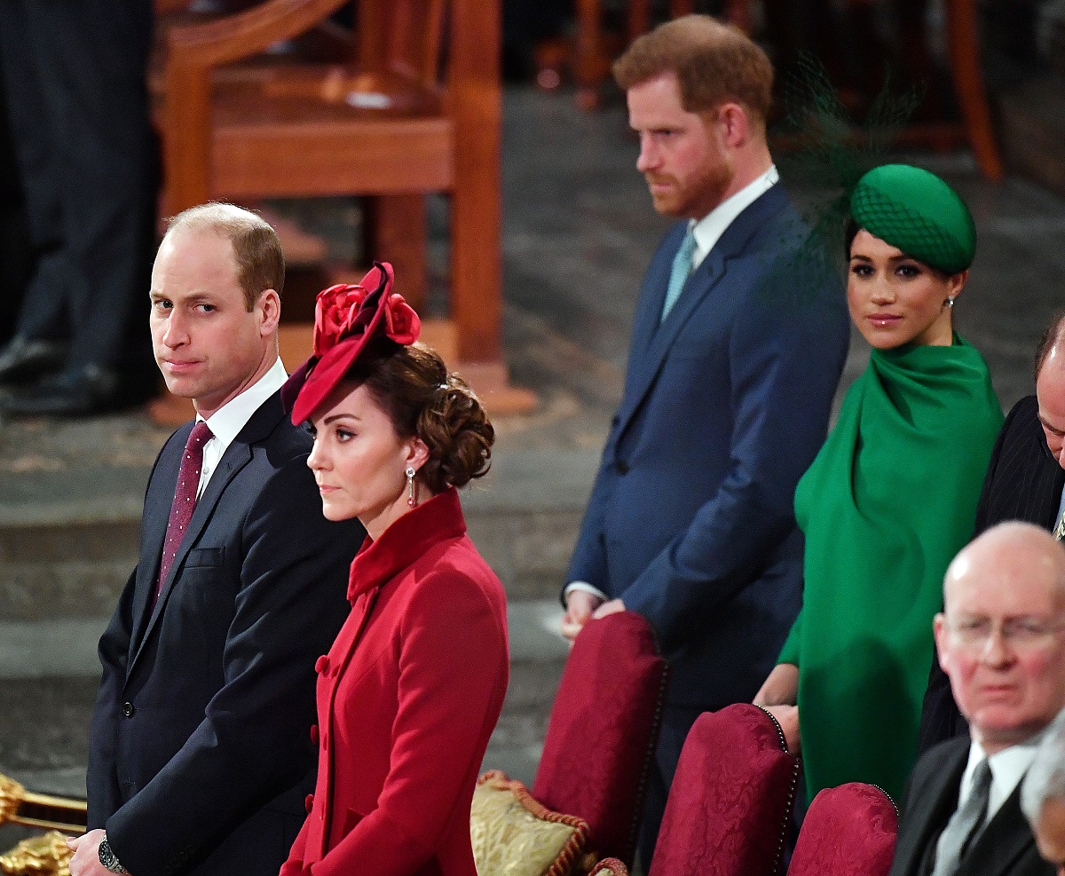 Prince William, Kate Middleton, Prince Harry, and Meghan Markle attend the Commonwealth Day Service 2020