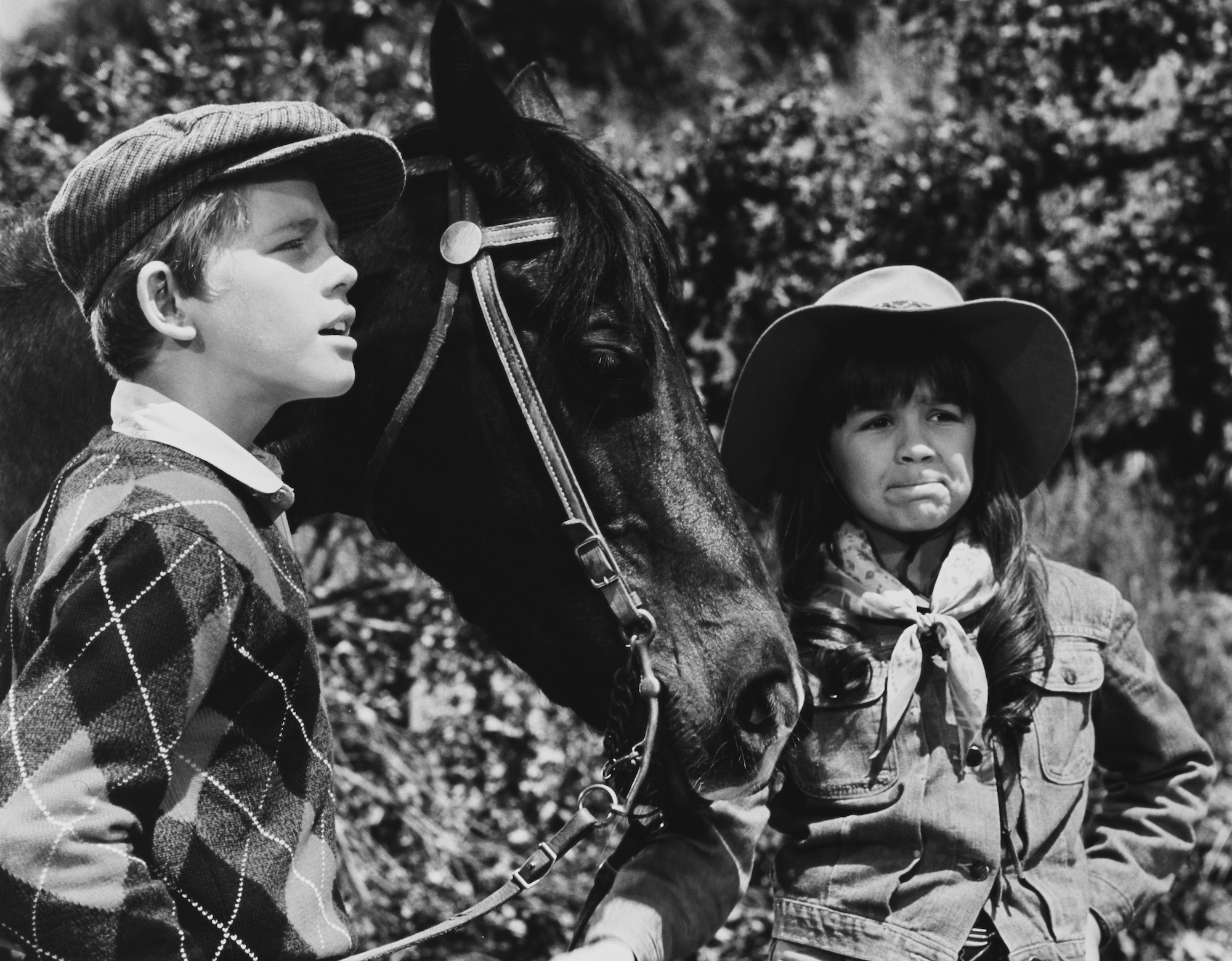 Ron Howard and his crush Donna Butterworth lead a horse