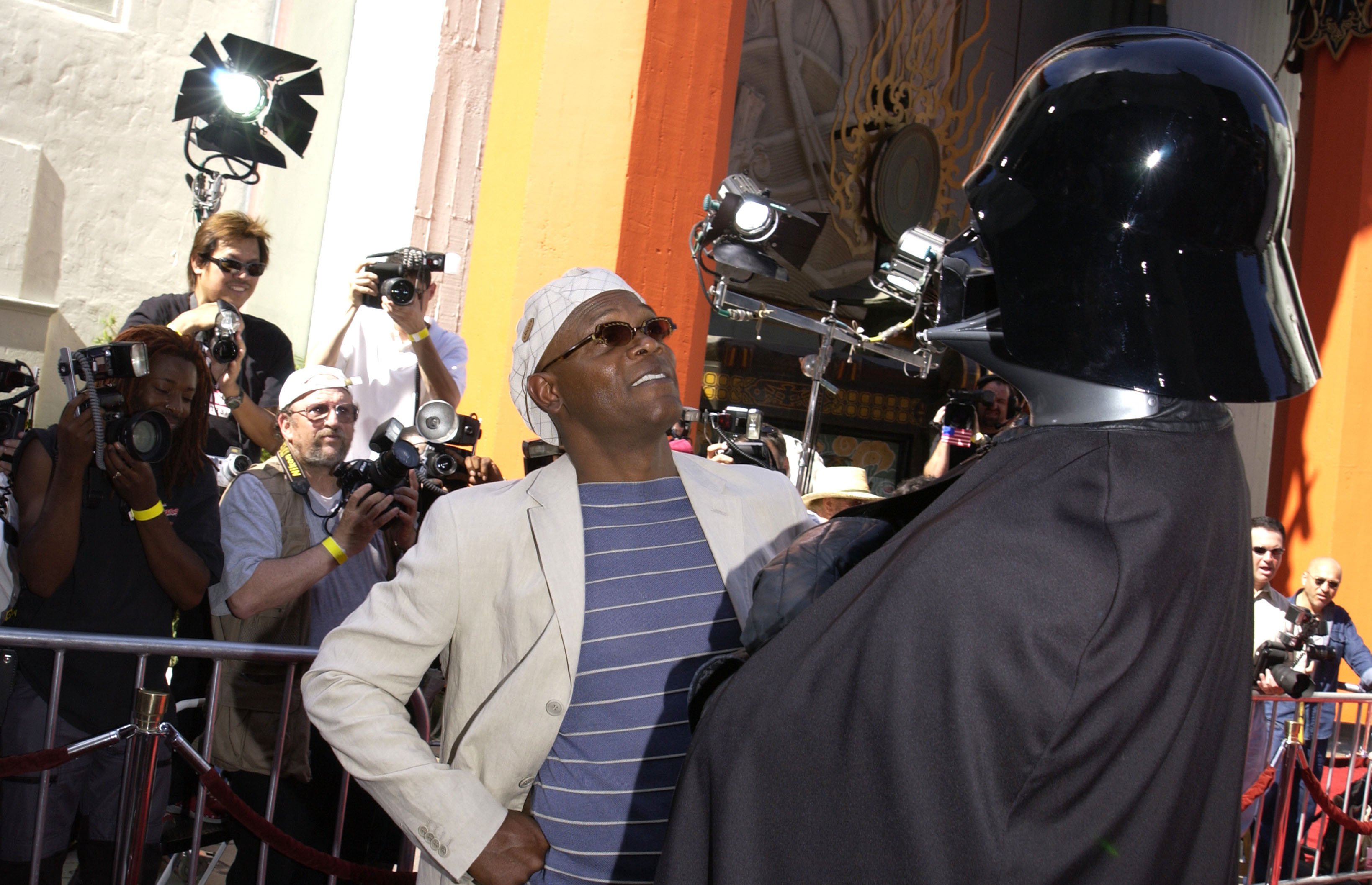 Samuel L. Jackson attends the Los Angeles premiere of Star Wars: Episode II - Attack of the Clones