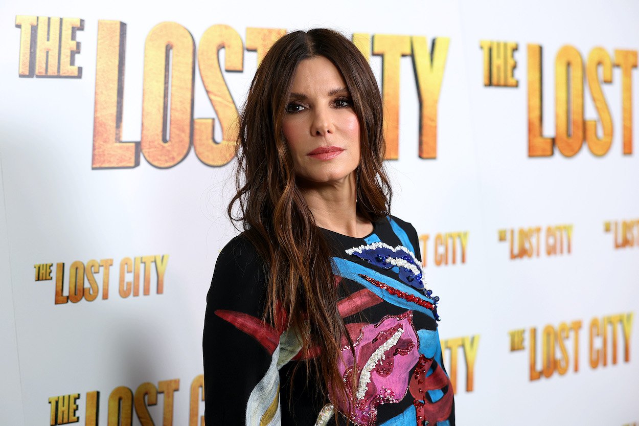 Sandra Bullock attends a screening of her 2022 movie "The Lost City" in New York, New York.
