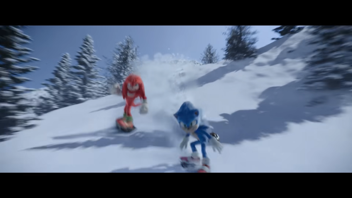 Knuckles and Sonic from 'Sonic the Hedgehog 2' trailer