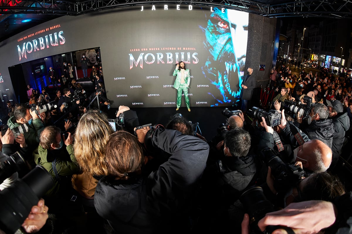Jared Leto attends to the premiere of 'Morbius'