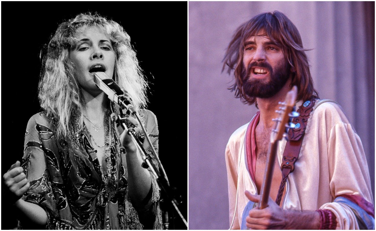Stevie Nicks performing with Fleetwood Mac in 1978, and Kenny Loggins performing in California in 1977. 