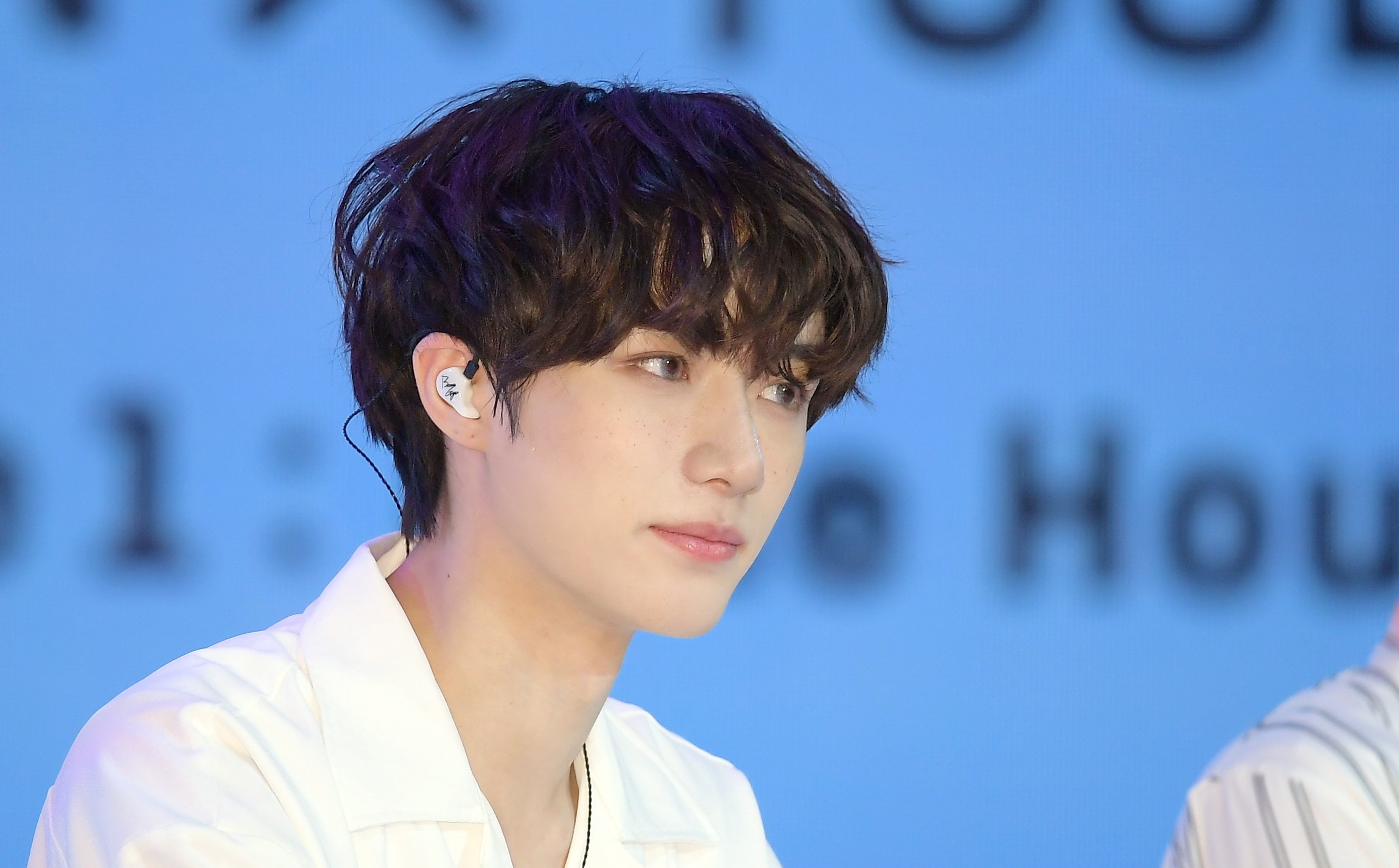 Beomgyu of TXT at the band's press conference for 'Minisode 1 : Blue Hour'