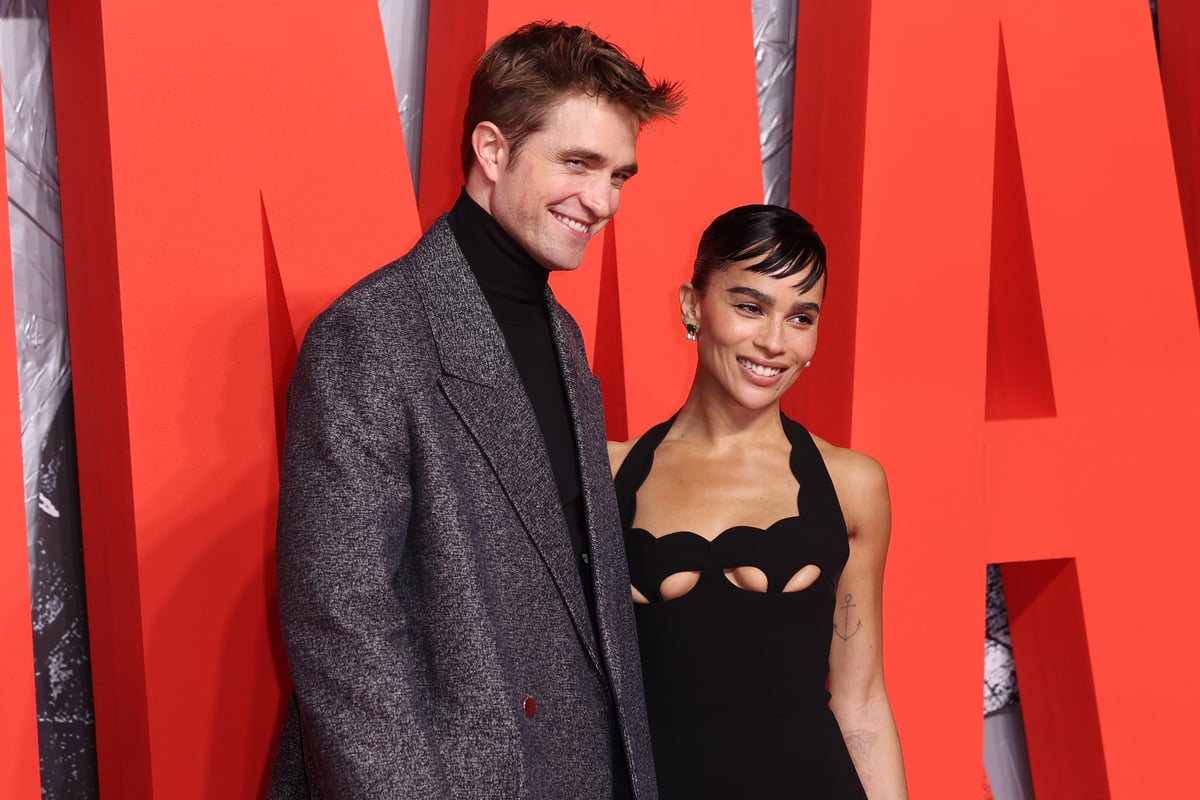 Robert Pattinson and Zoë Kravitz at a special screening of 'The Batman,' that has no post-credits scene