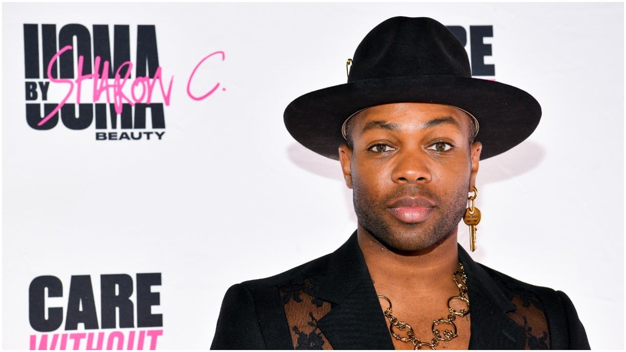 Todrick Hall posing at UOMA Pride Month and Juneteenth Celebration launch event