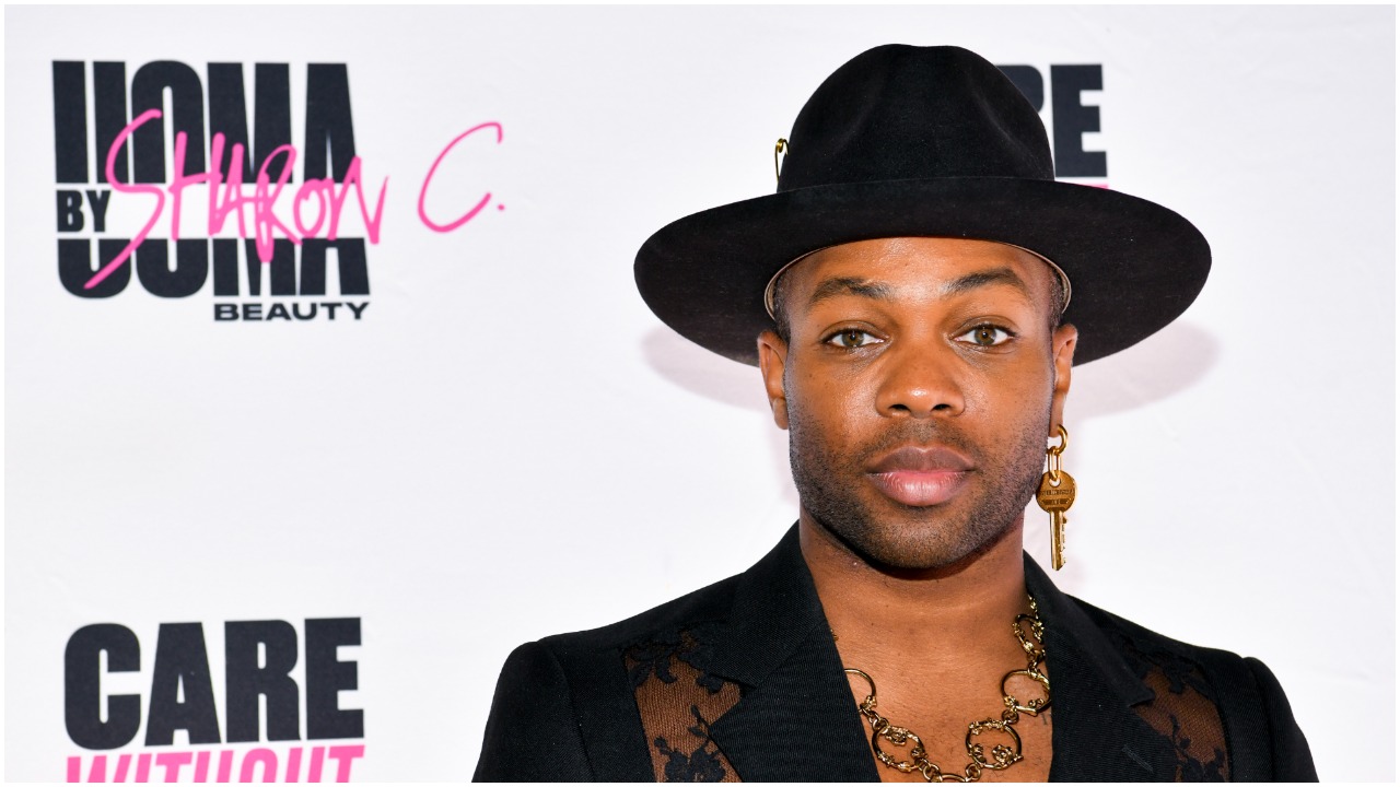 Todrick Hall posing at the UOMA Pride Month and Juneteenth Celebration launch event