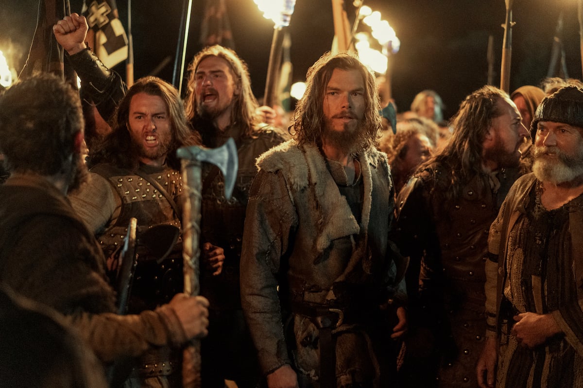 Vikings Valhalla cast members in a scene from episode 101