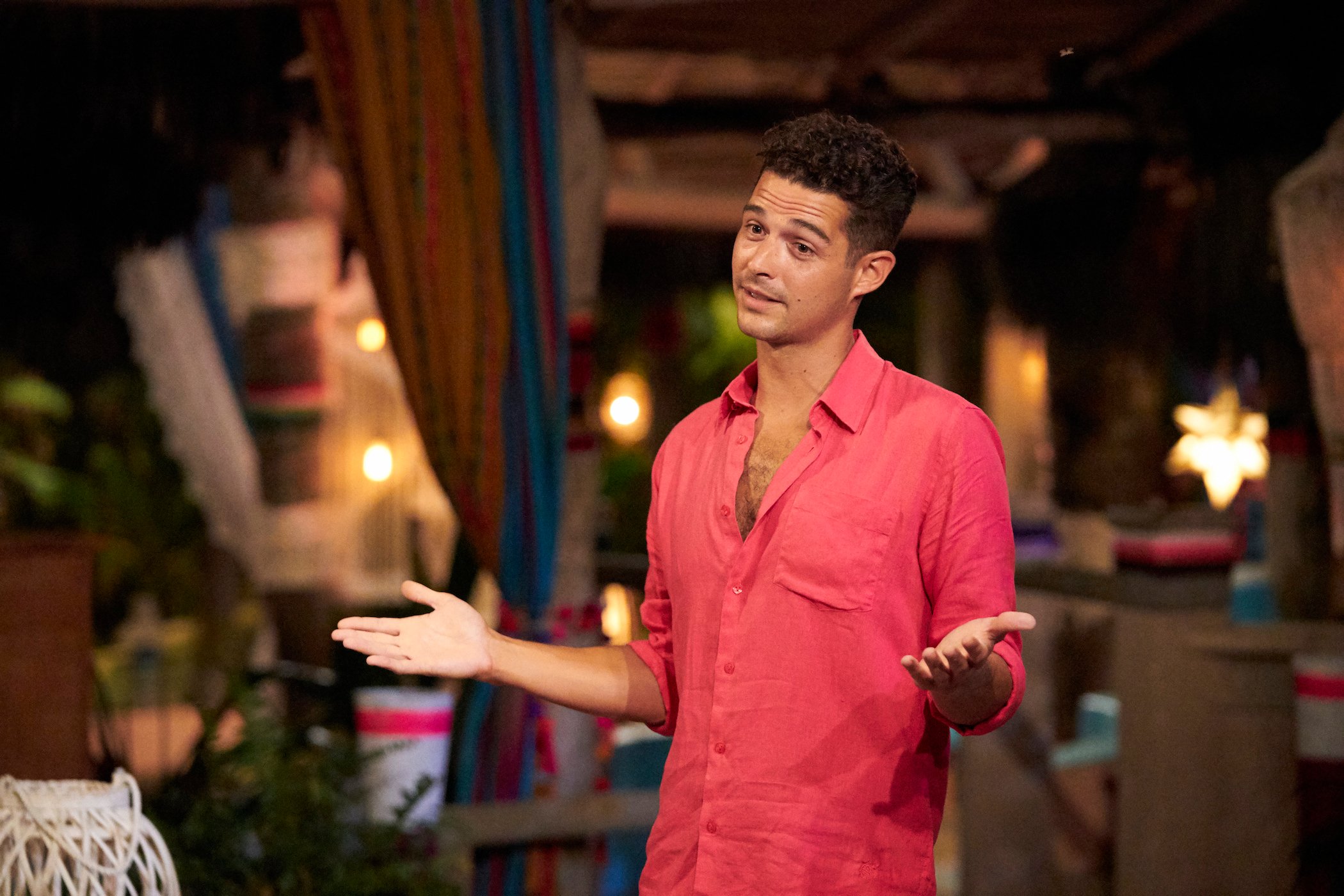 Wells Adams shrugging on 'Bachelor in Paradise.' Adams might hope to host 'Bachelor in Paradise' Season 8