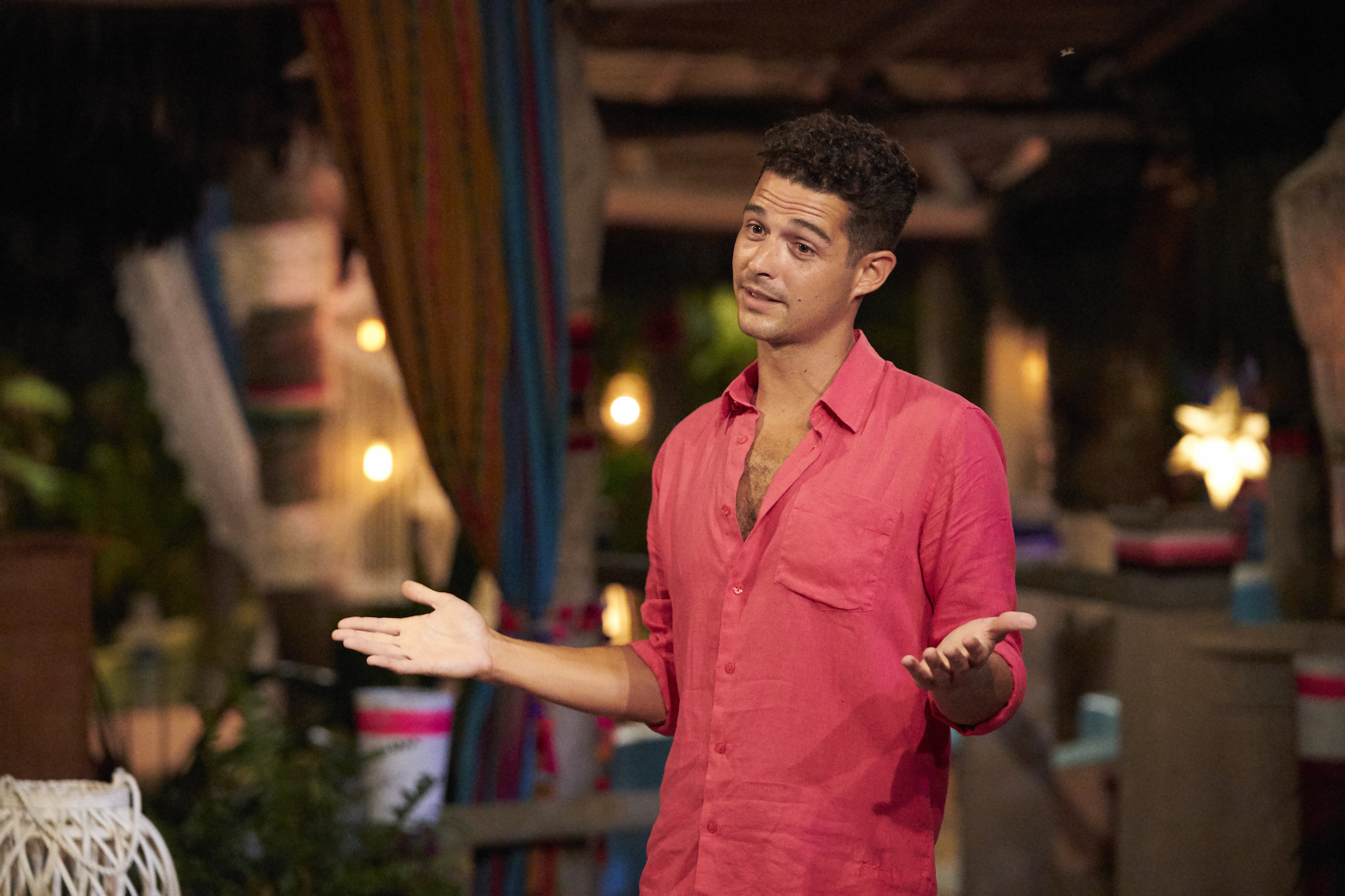 Wells Adams shrugging on 'Bachelor in Paradise.' Adams might hope to host 'Bachelor in Paradise' Season 8