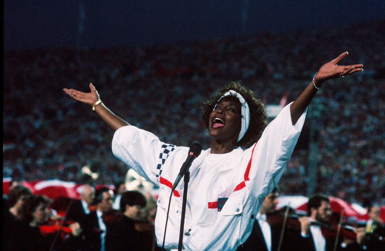 Whitney Houston performing live