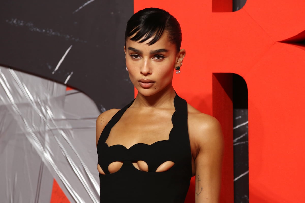 Zoe Kravitz poses at a special screening of "The Batman."