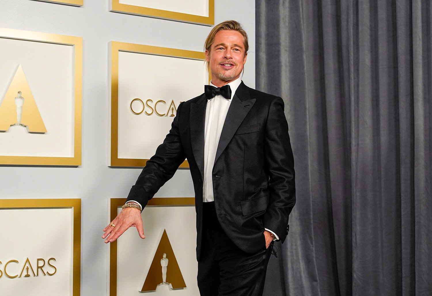 The Lost City star Brad Pitt attending the 93rd Annual Academy Awards.