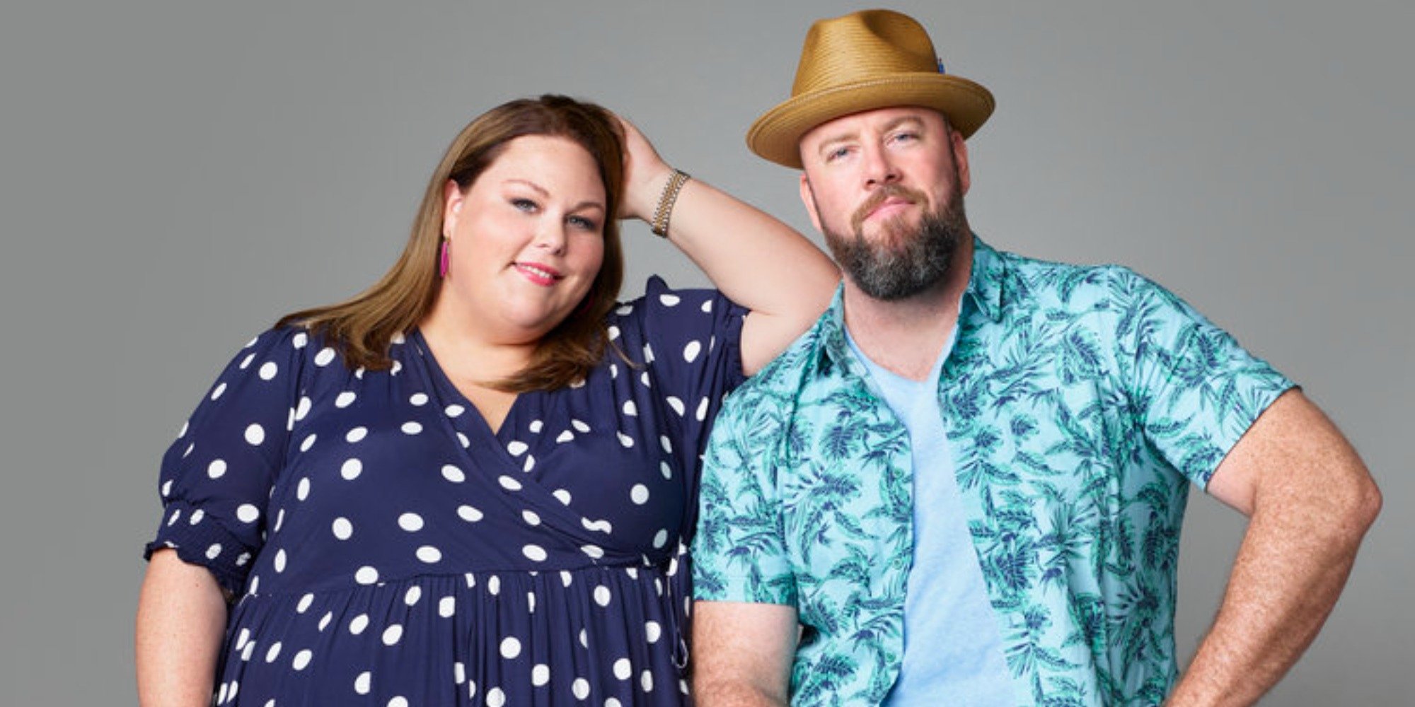 Chrissy Metz and Chris Sullivan pose for a publicity photo.