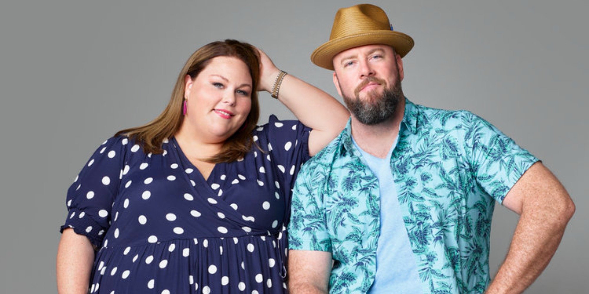 Chrissy Metz and Chris Sullivan pose for a publicity photo.