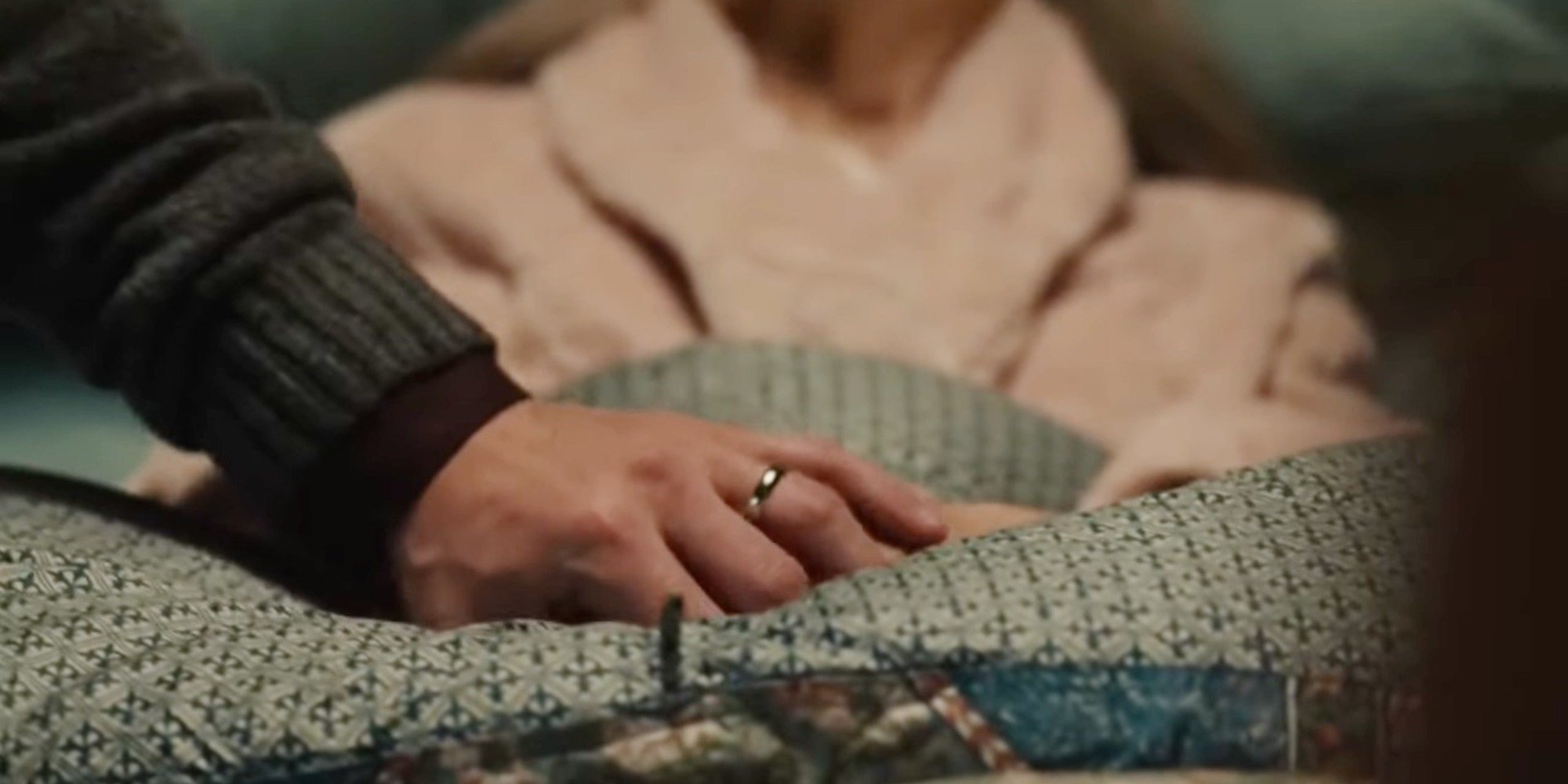 Kevin holds his mother Rebecca's hand during a screengrab from "This Is Us."