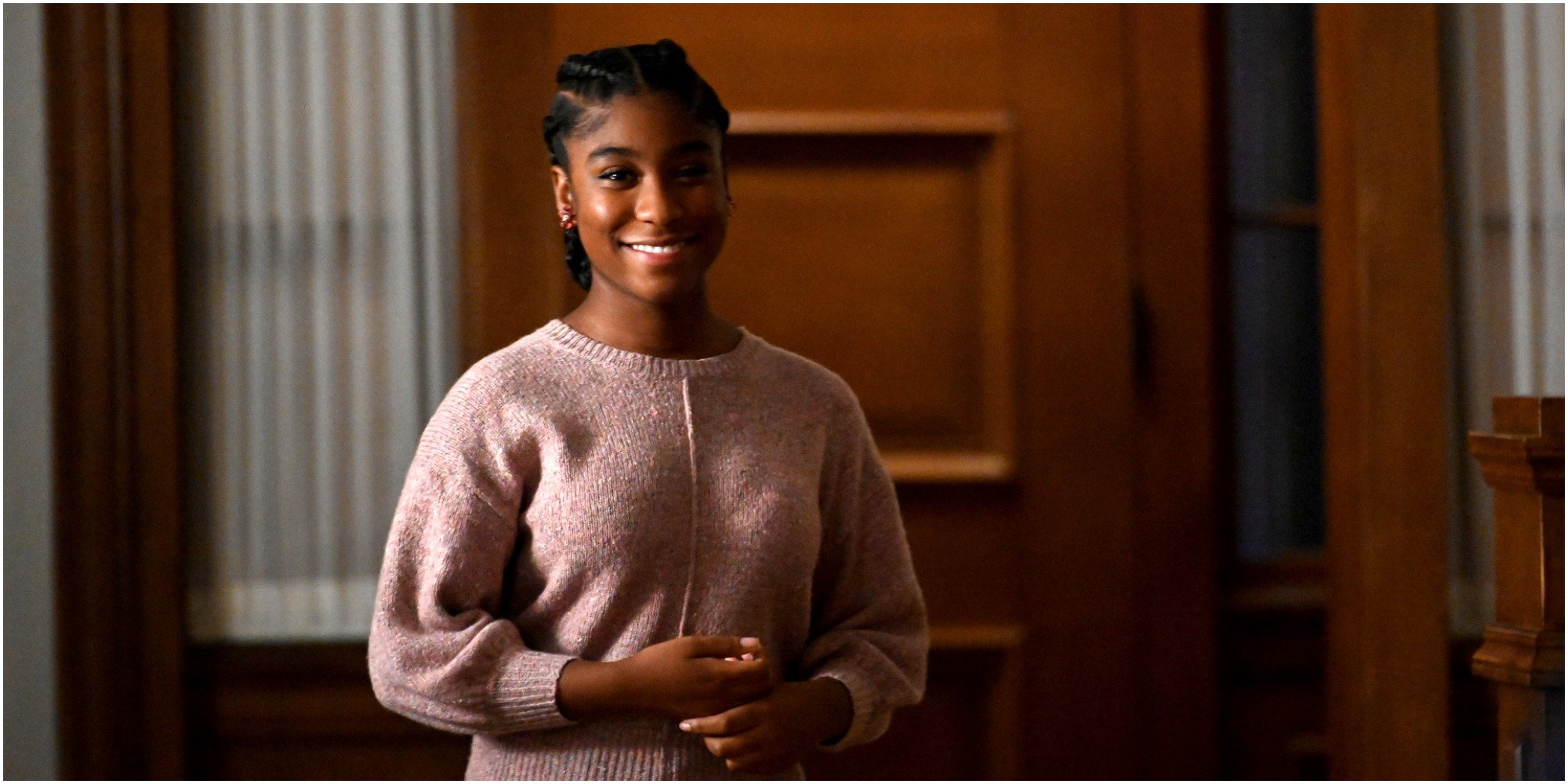 Lyric Ross on the set of This Is Us.