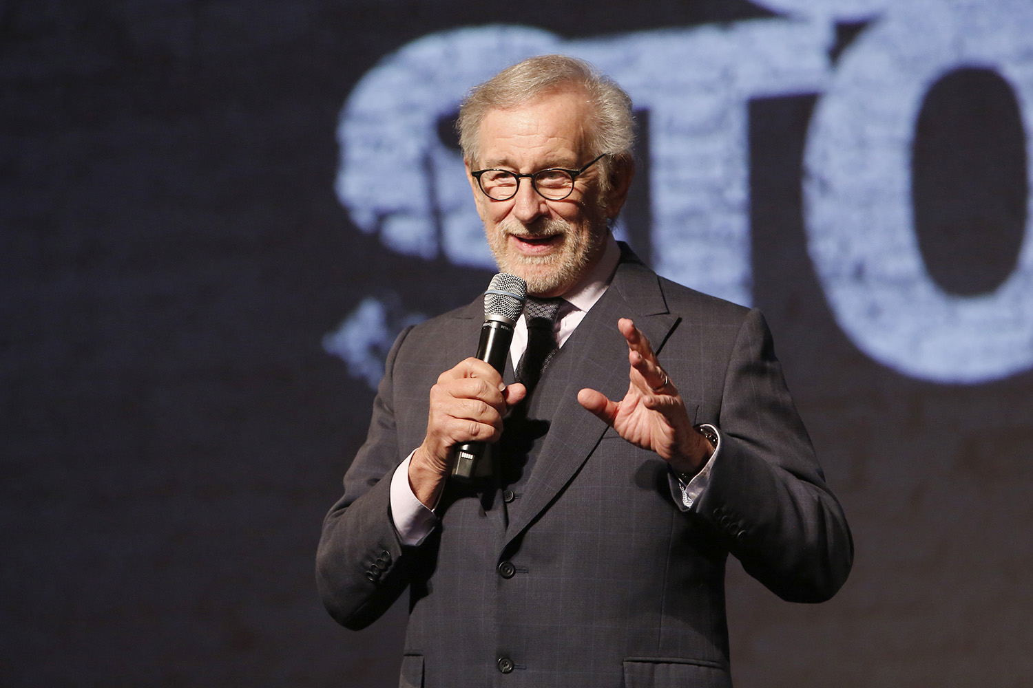 Halo producer Steven Spielberg attends the West Side Story premiere