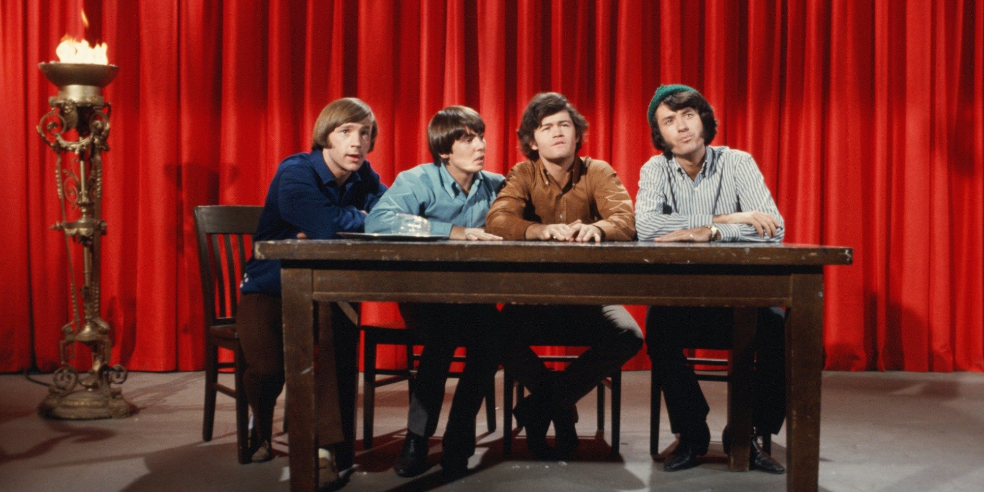 The Monkees on the set of The Devil and Peter Tork episode.