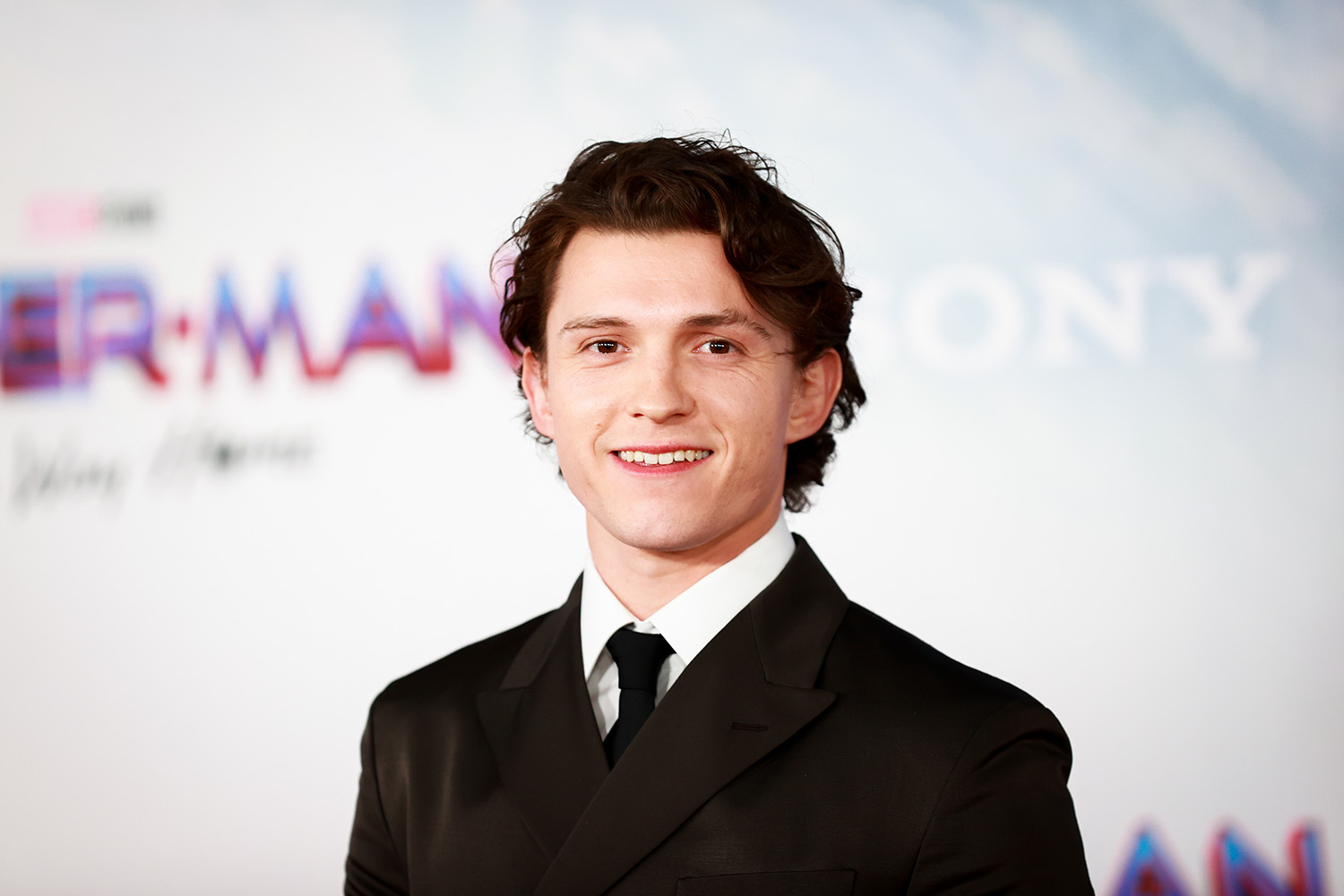 Tom Holland attends the Spider-Man: No Way Home premiere in Los Angeles