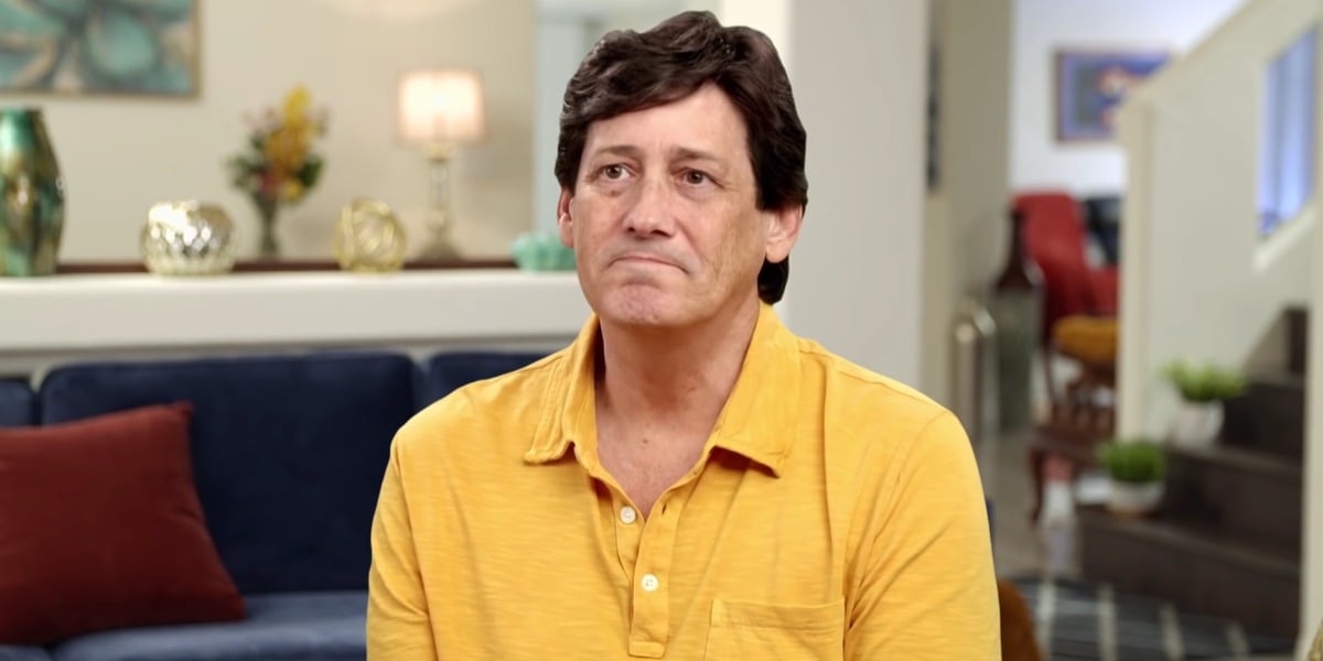 David Murphey wearing a yellow polo shirt. David recently appeared on 90 Day Diaries and announced he is talking to a new woman.