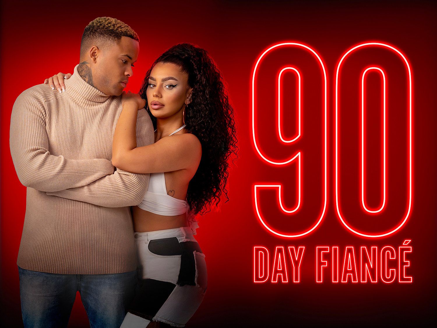 90 Day Fiancé Season 9 key art showing Jibri and Miona