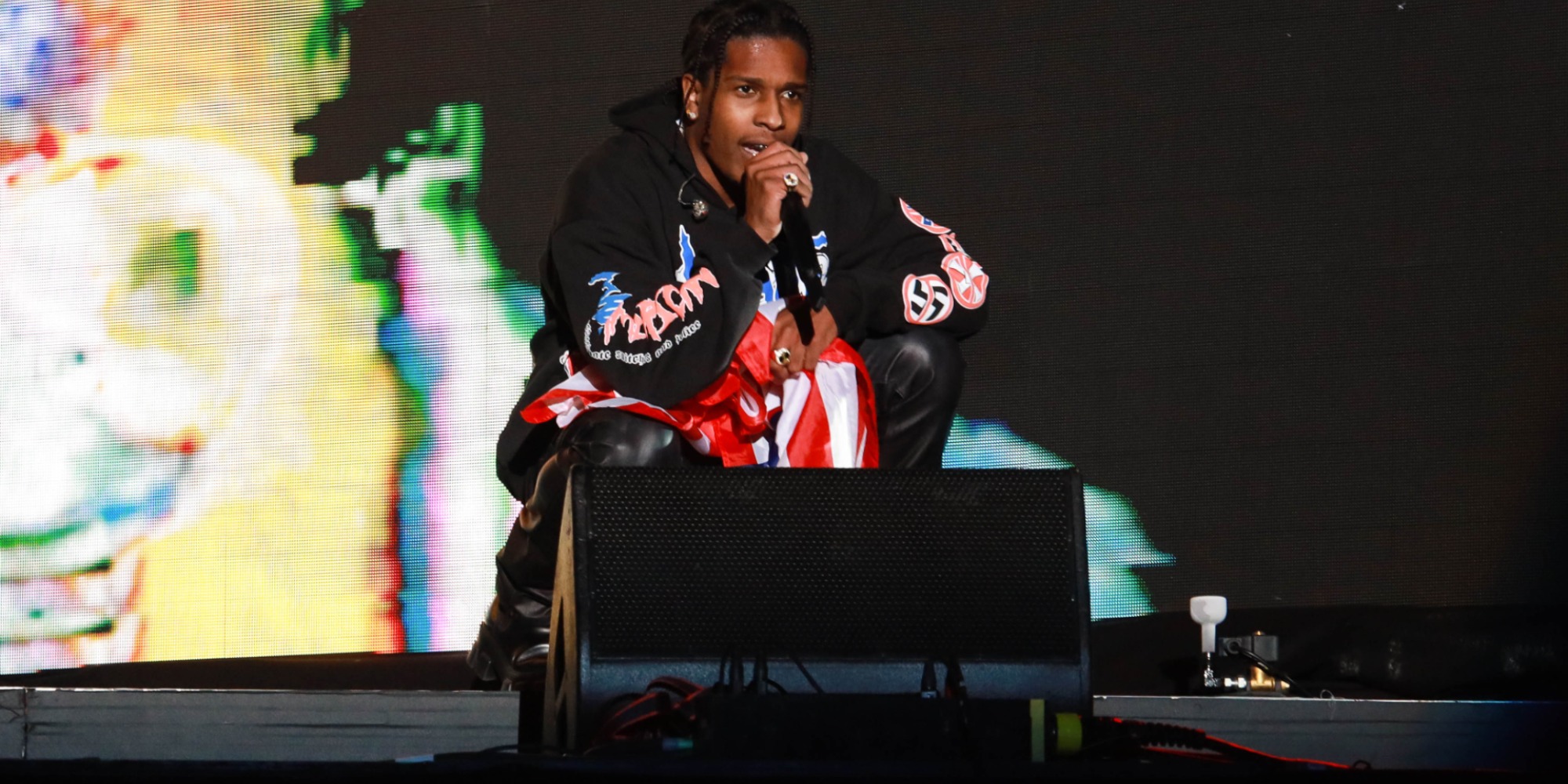 A$AP Rocky performs in concert in 2021.