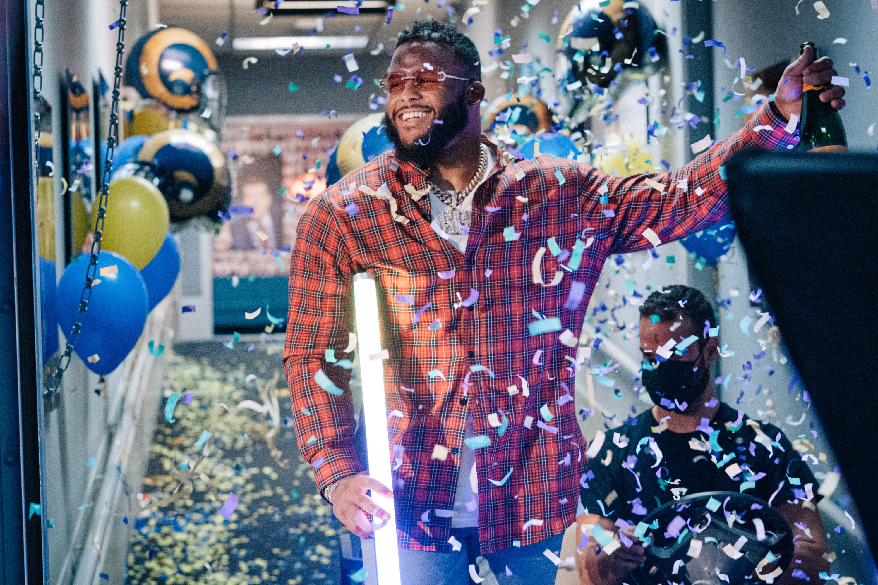 Aaron Donald is a guest on 'The Late Late Show with James Corden'