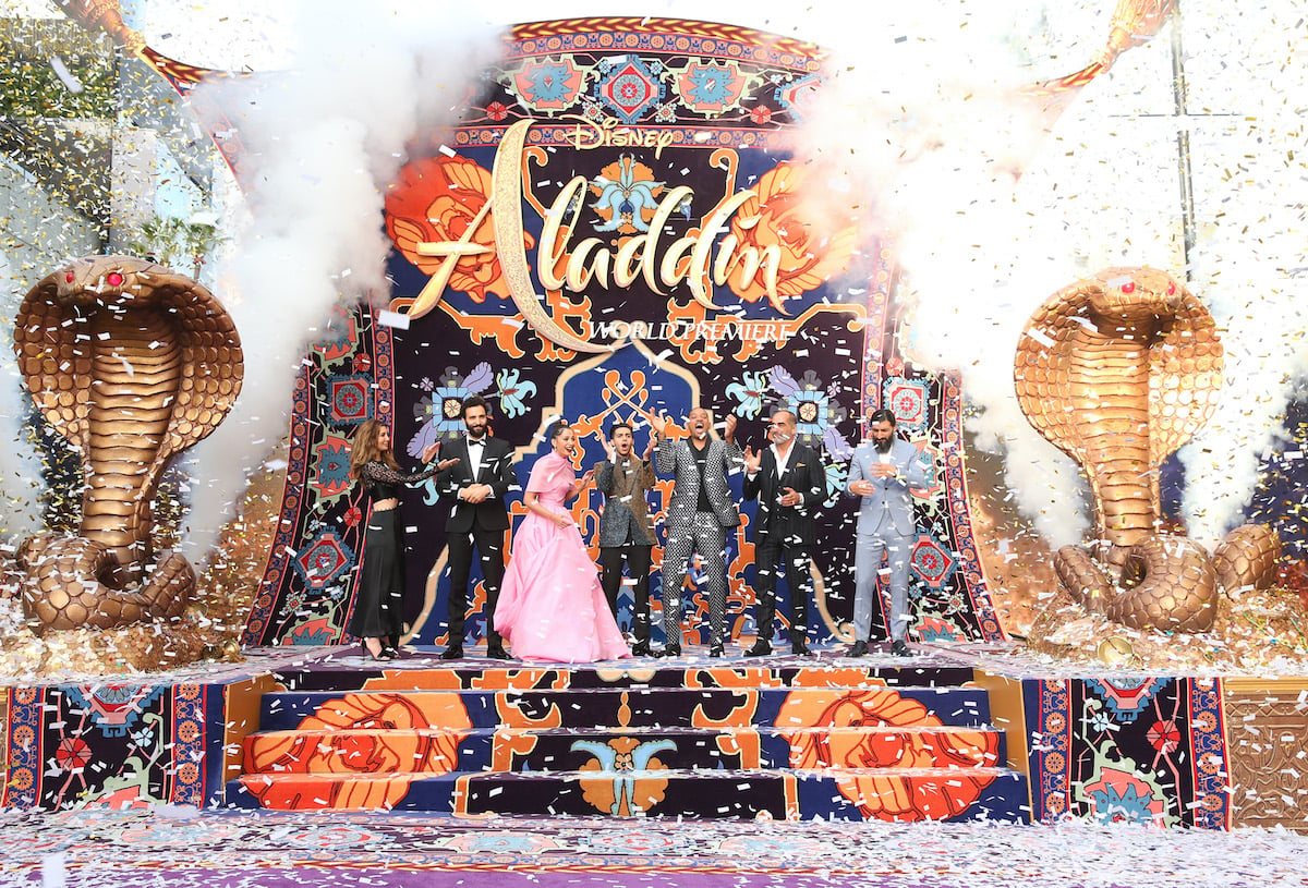 'Aladdin' cast members at the world premiere of Disney's 'Aladdin', 2019