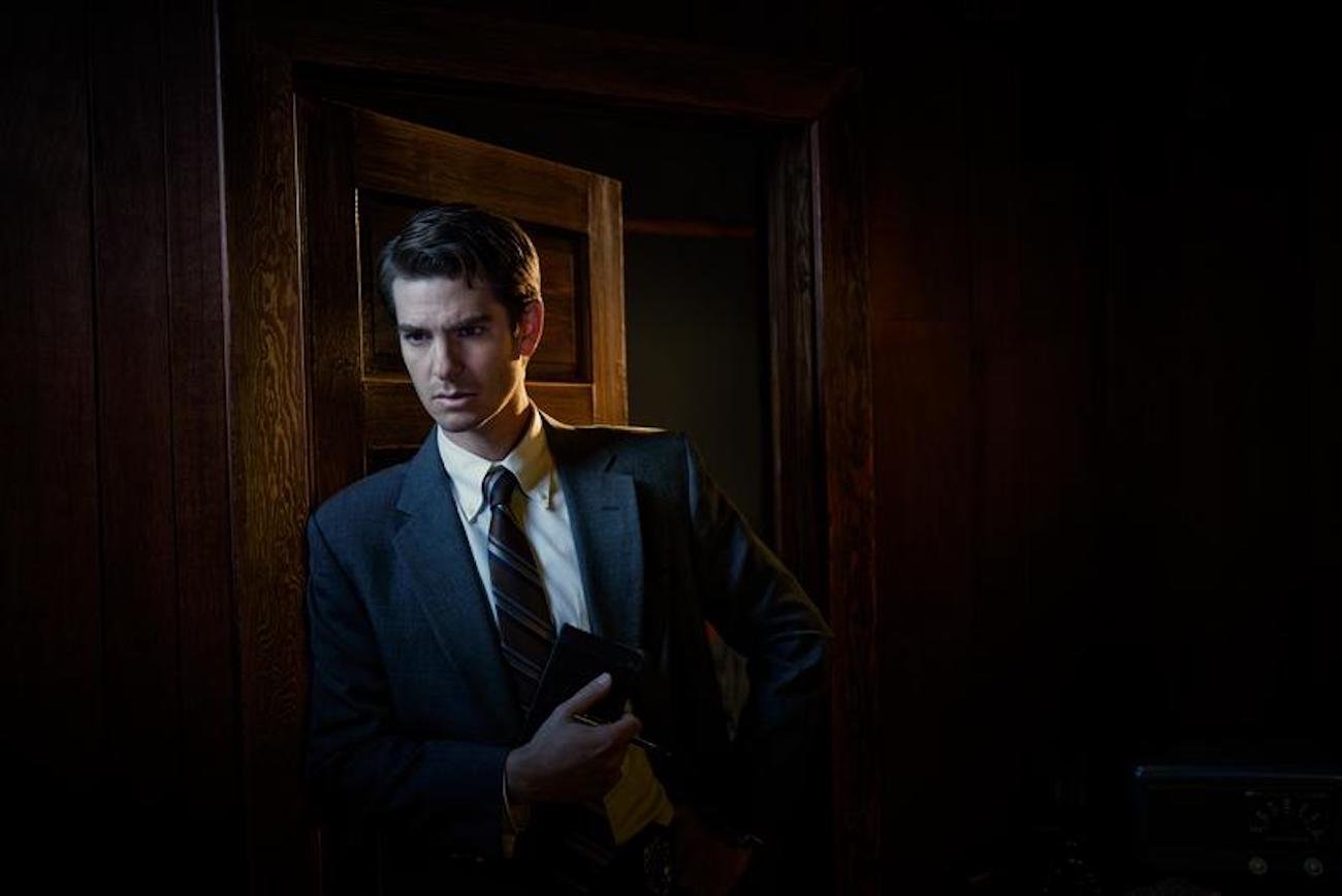 Andrew Garfield as Jeb Pyre in the true crime series 'Under the Banner of Heaven'
